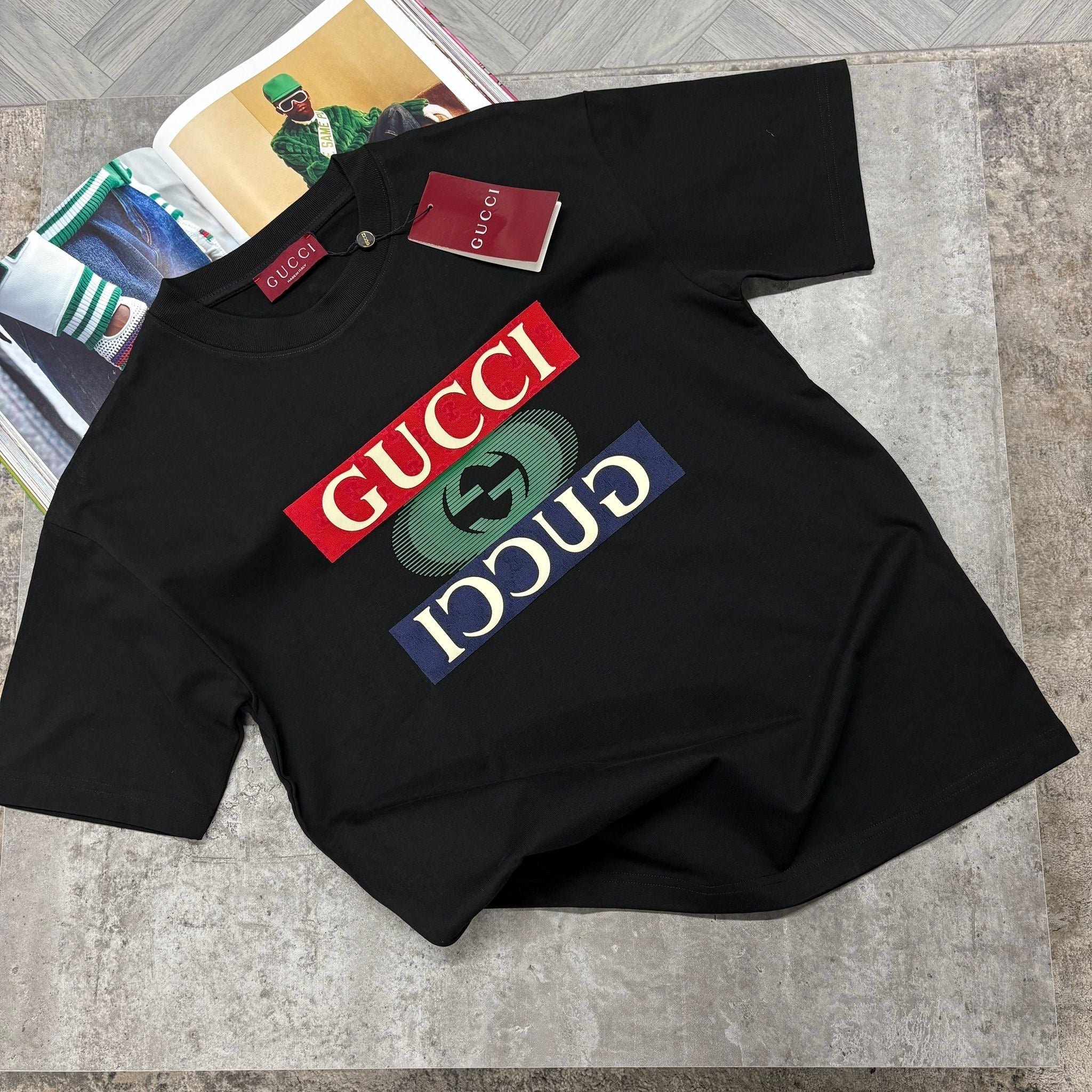 GG LOGO T SHIRT - BLACK