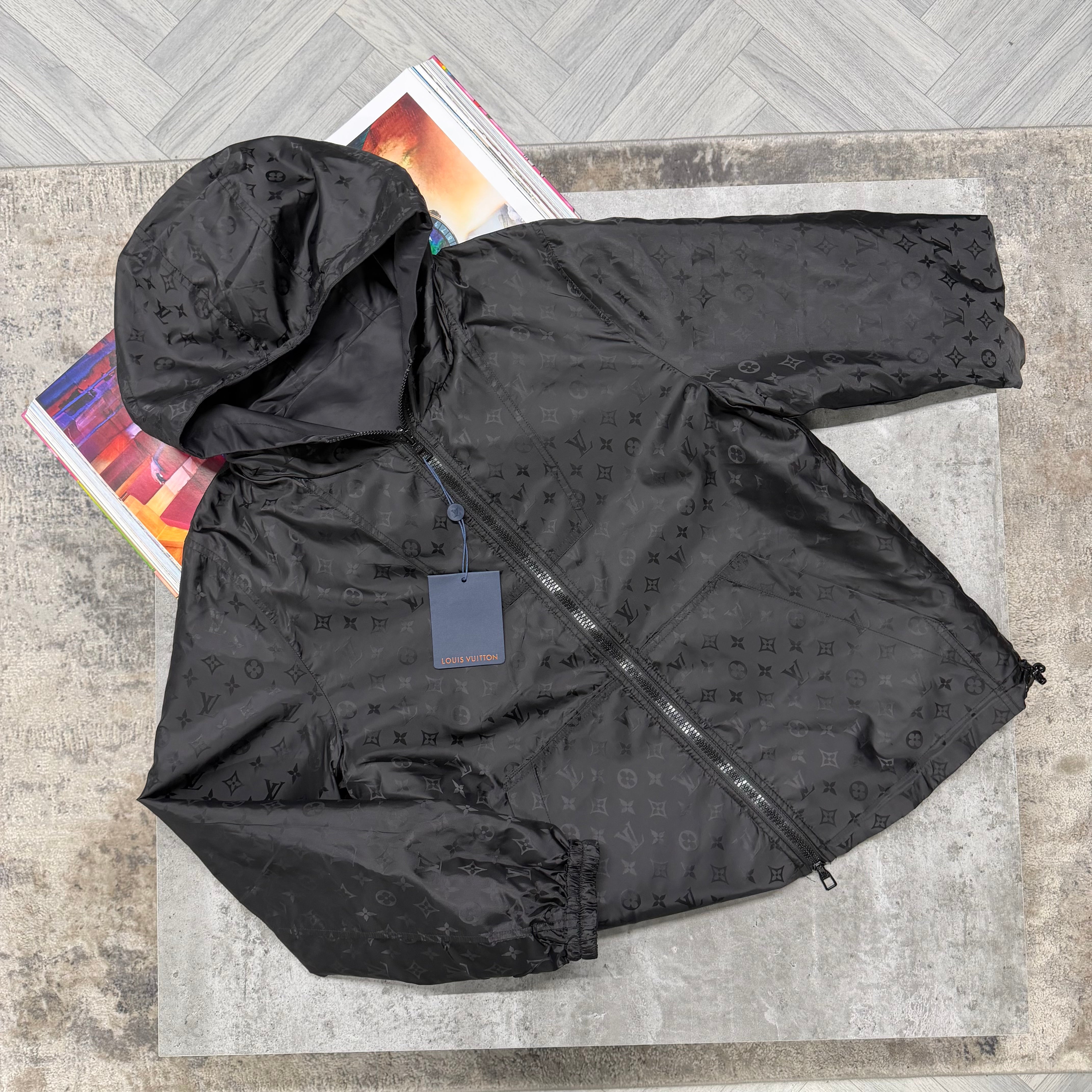 LVE REVERSIBLE MONOGRAM JACKET - BLACK