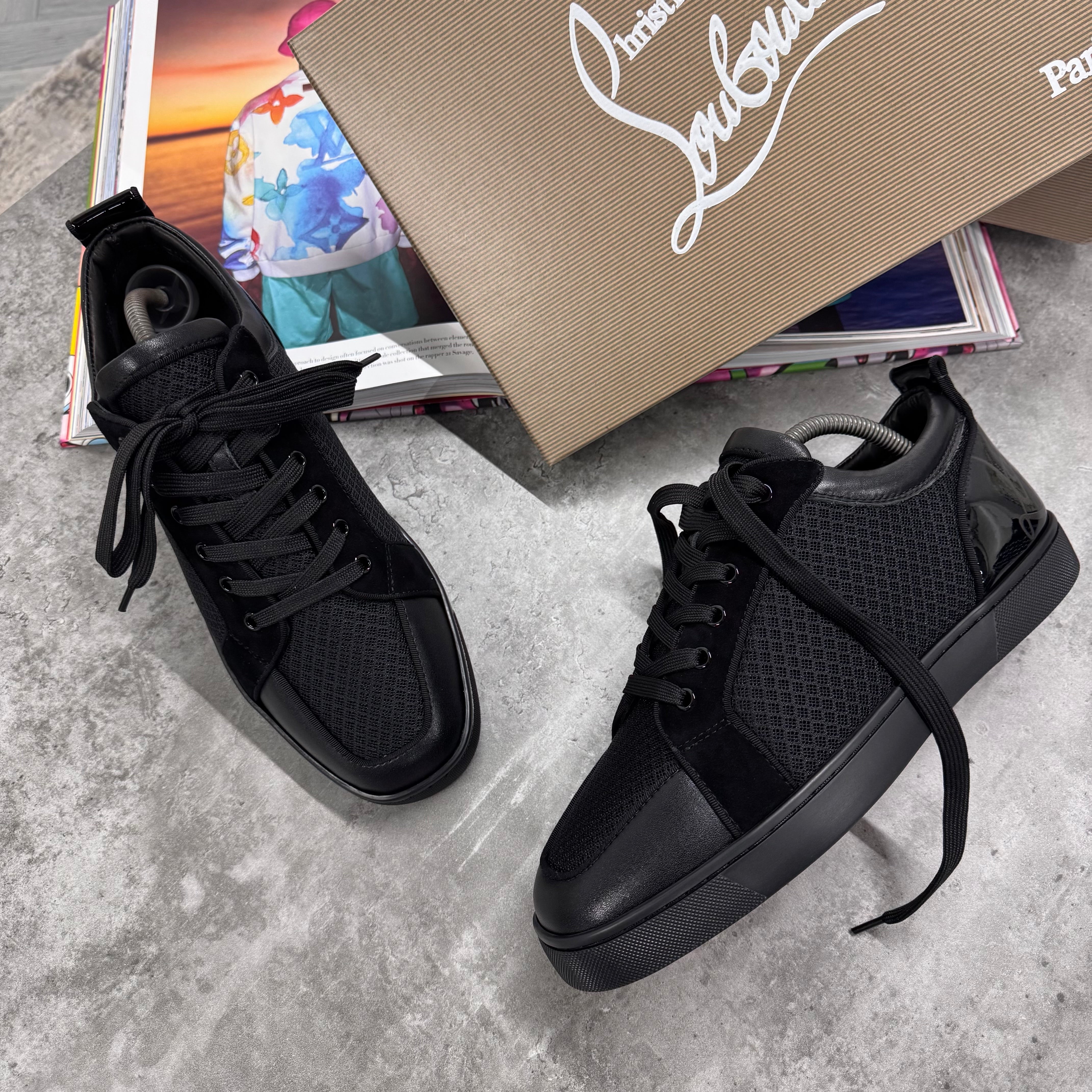 LOUB TRAINERS - BLACK (PRE ORDER )