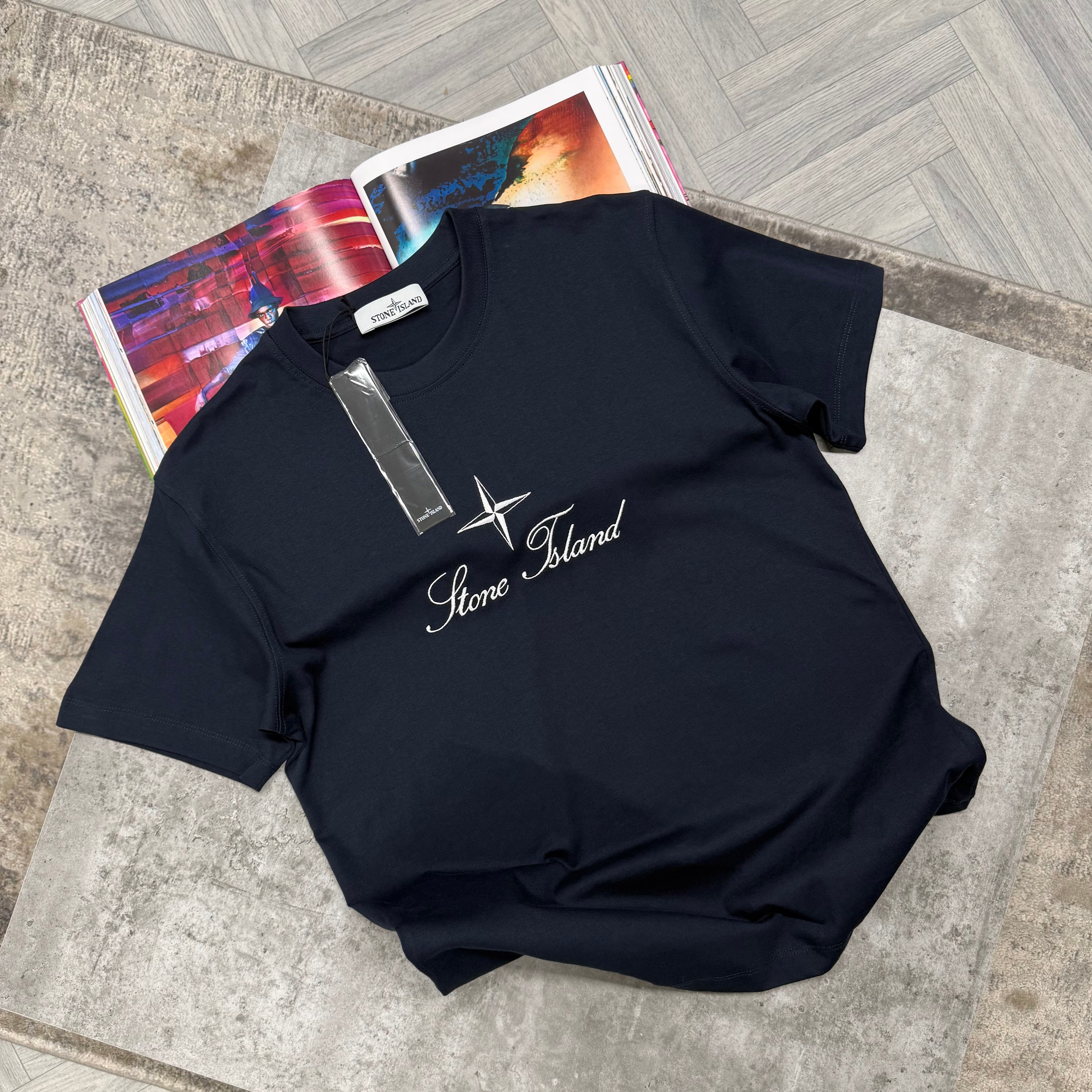 SI LOGO T SHIRT - NAVY