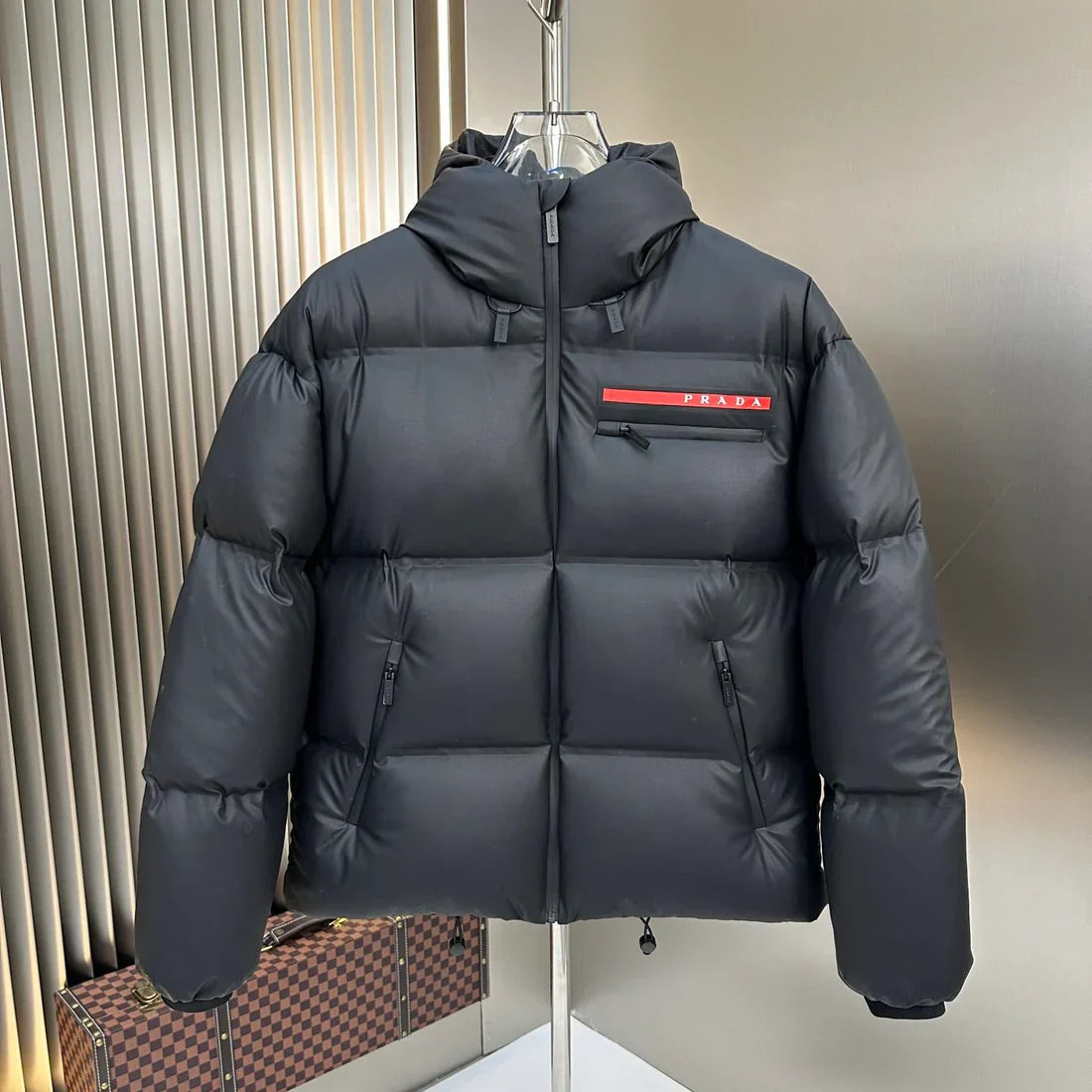 (PRE ORDER) PDA PUFFER COAT - BLACK