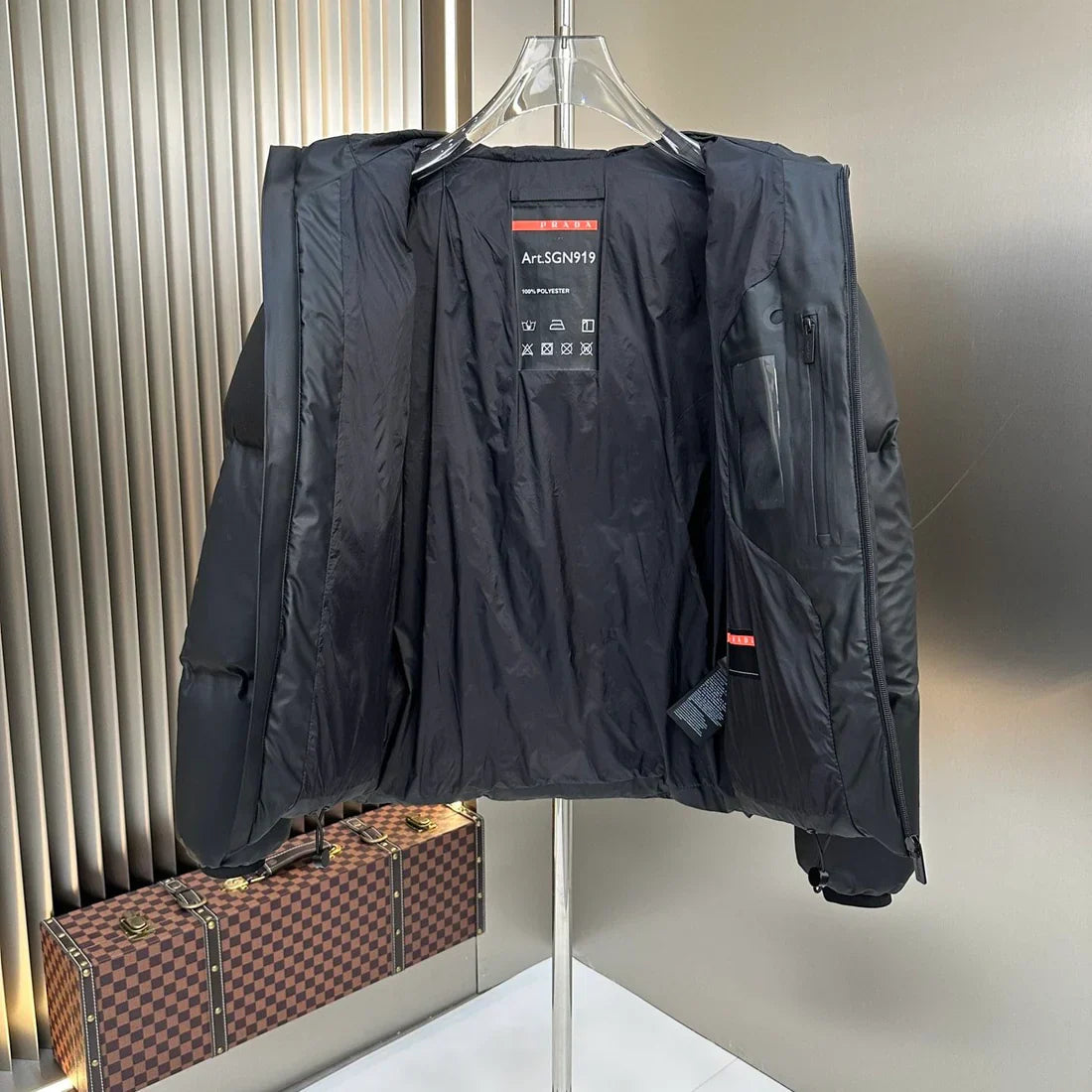 (PRE ORDER) PDA PUFFER COAT - BLACK