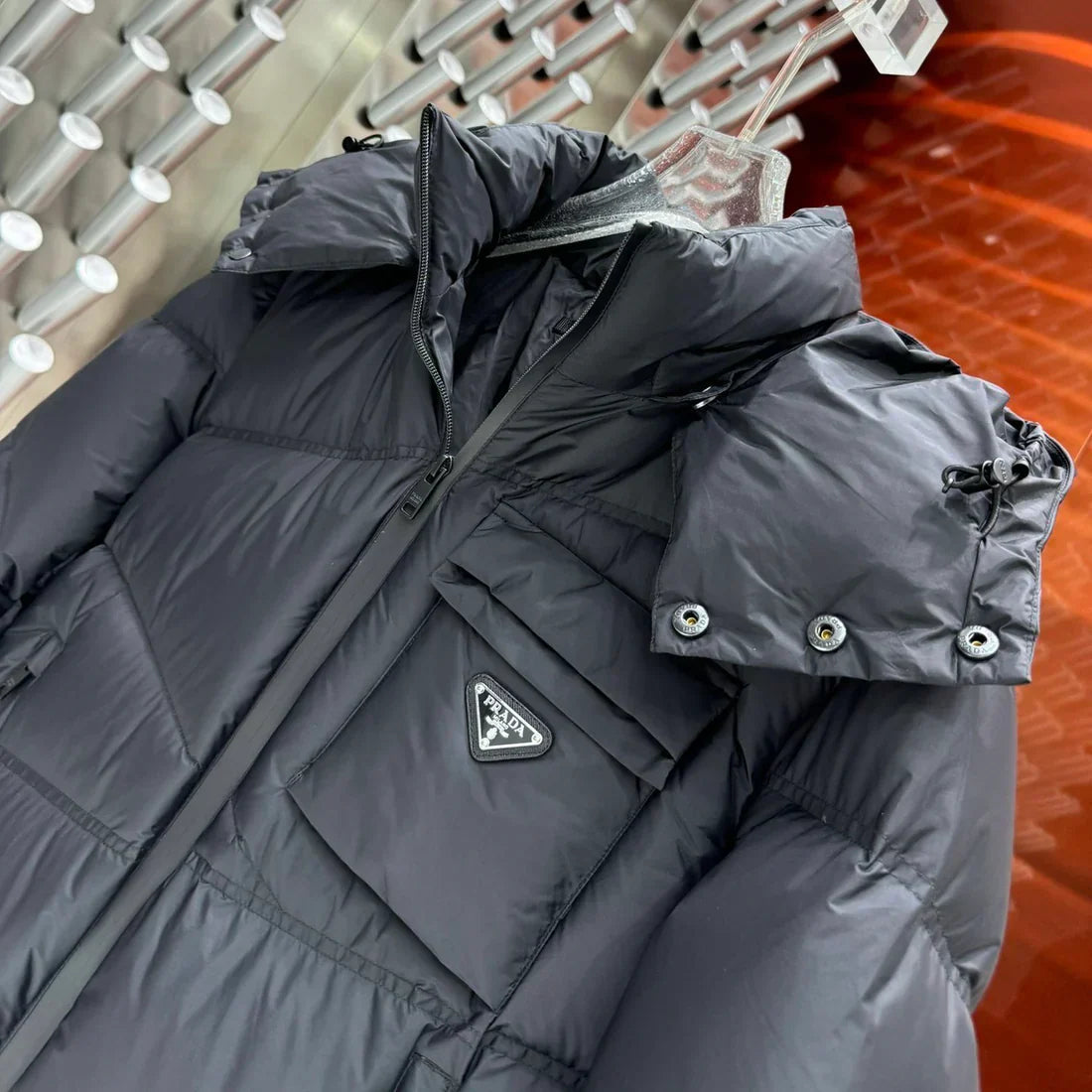 (PRE ORDER) PDA PUFFER COAT - BLACK