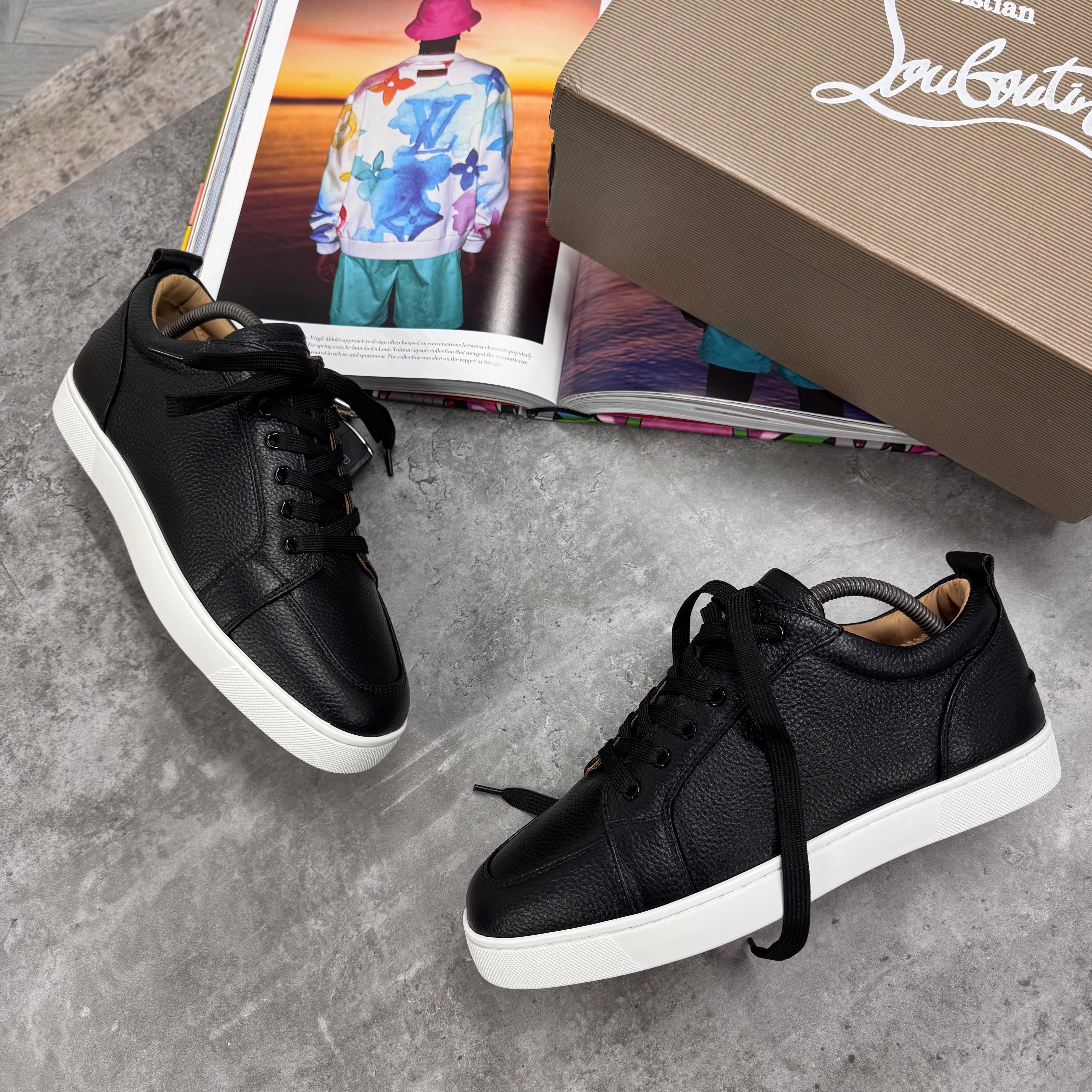 LOUB TRAINERS - BLACK / WHITE (PRE ORDER )