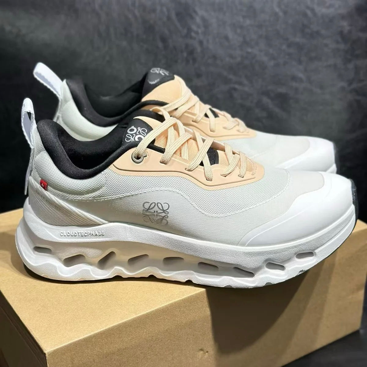 (PRE ORDER) LWE X ON TRAINERS - WHITE / TAN