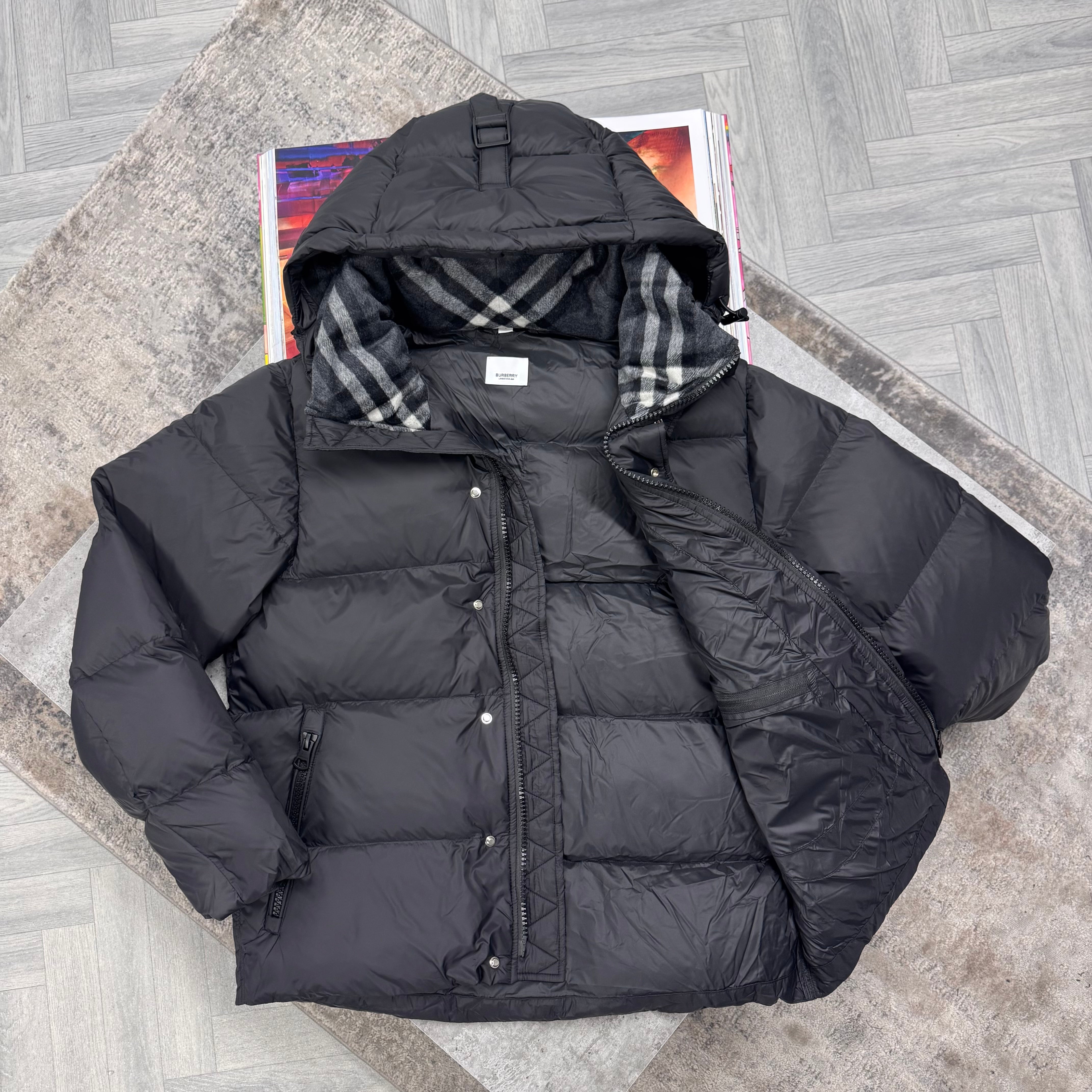 BBR PUFFER COAT - BLACK