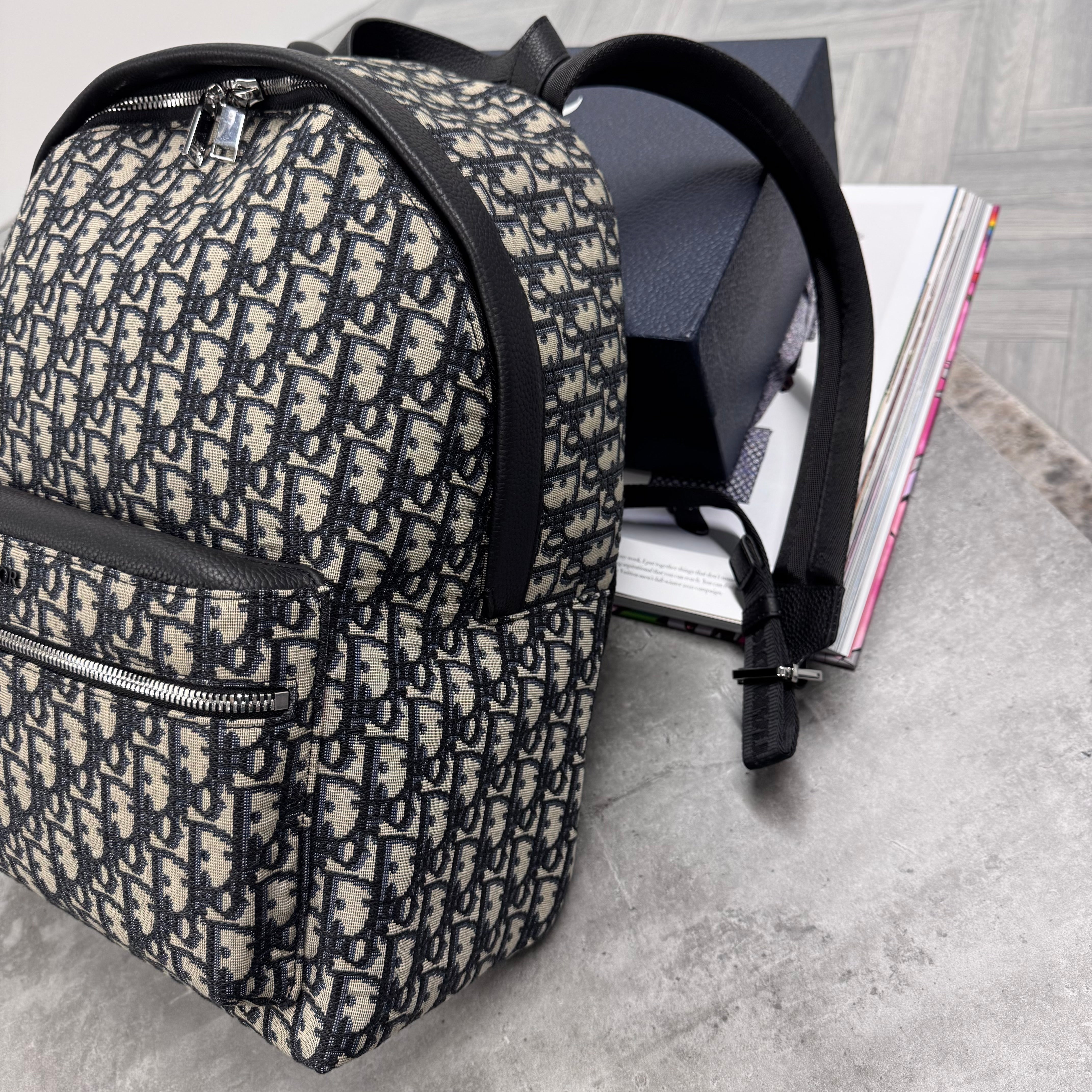 CD OBLIQUE BACKPACK - CREAM