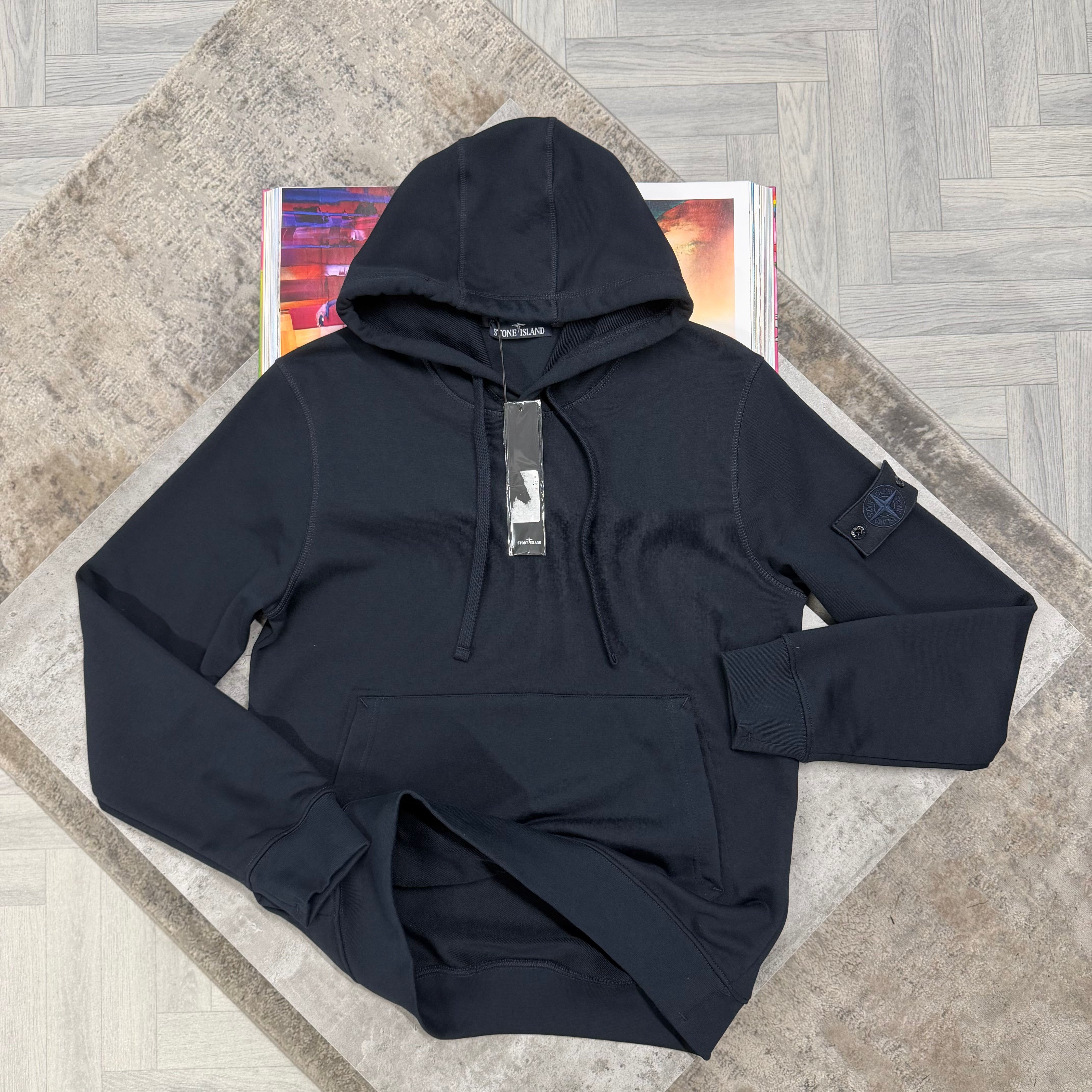 SI GHOST BADGE HOODIE - NAVY