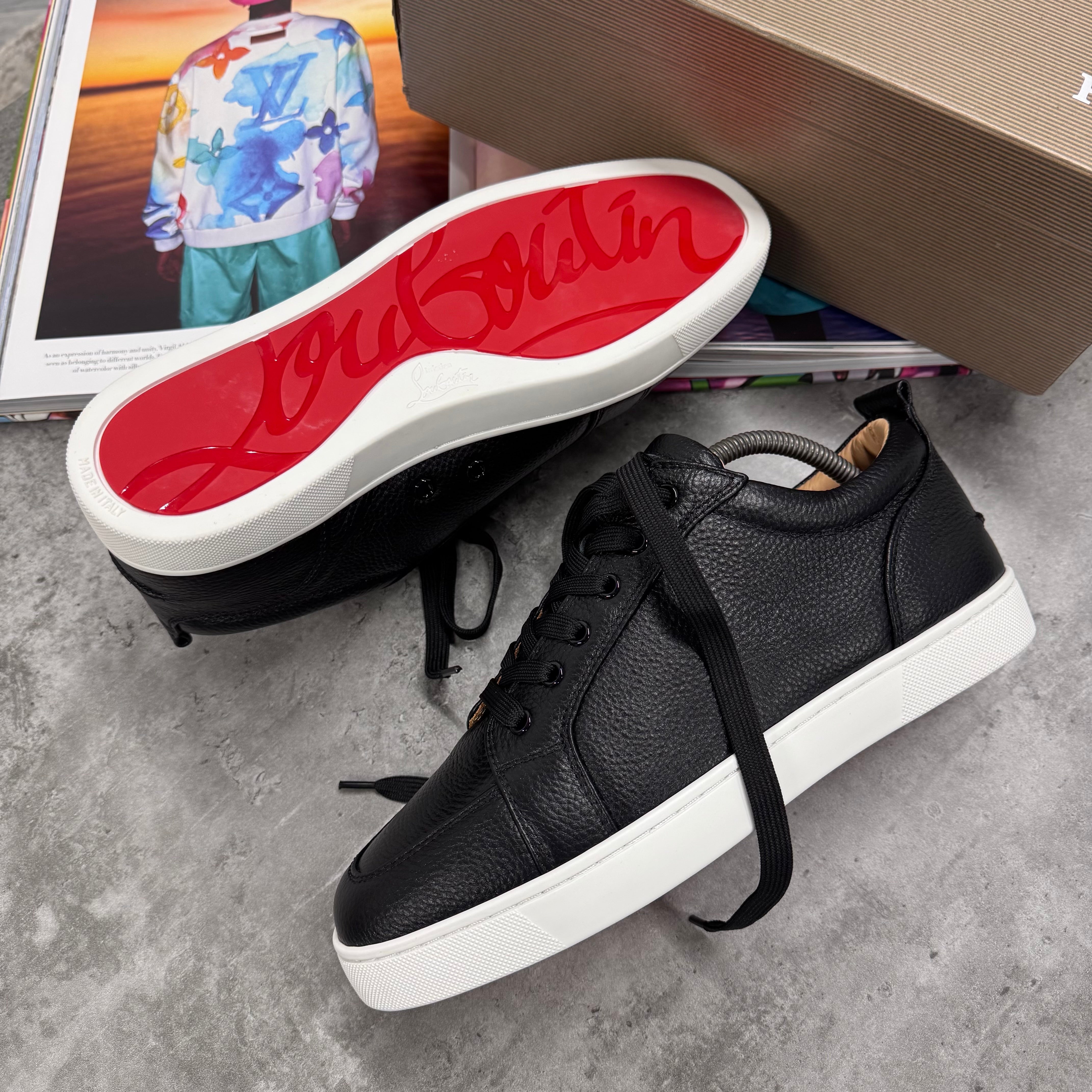 LOUB TRAINERS - BLACK / WHITE