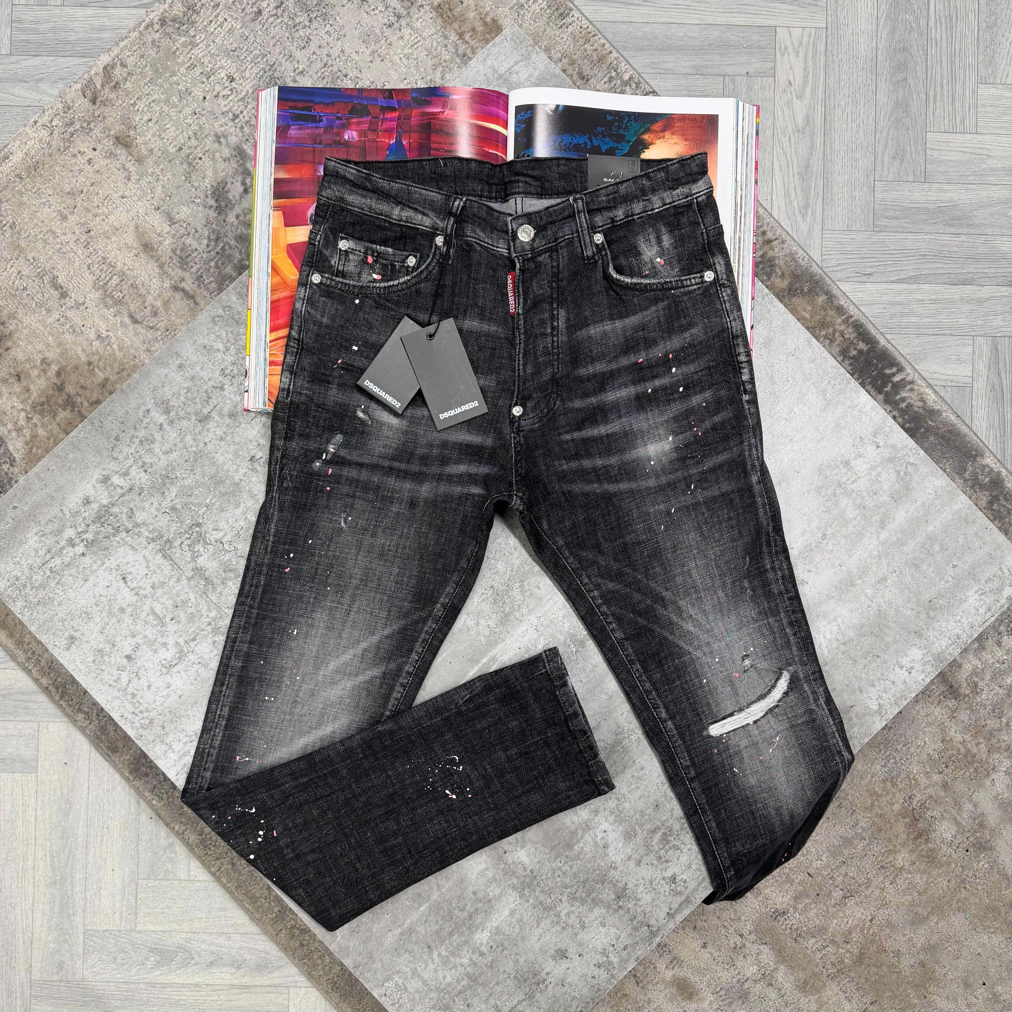 DSQ JEANS - BLACK