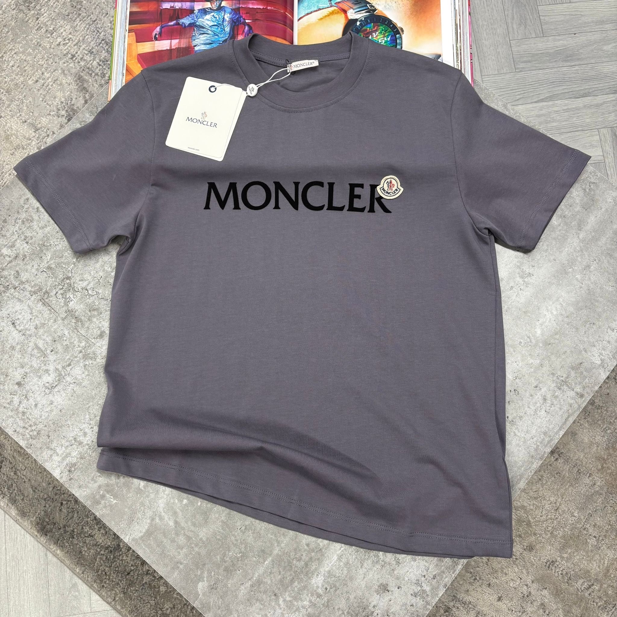MNCLR LOGO T SHIRT - DEEP GREY
