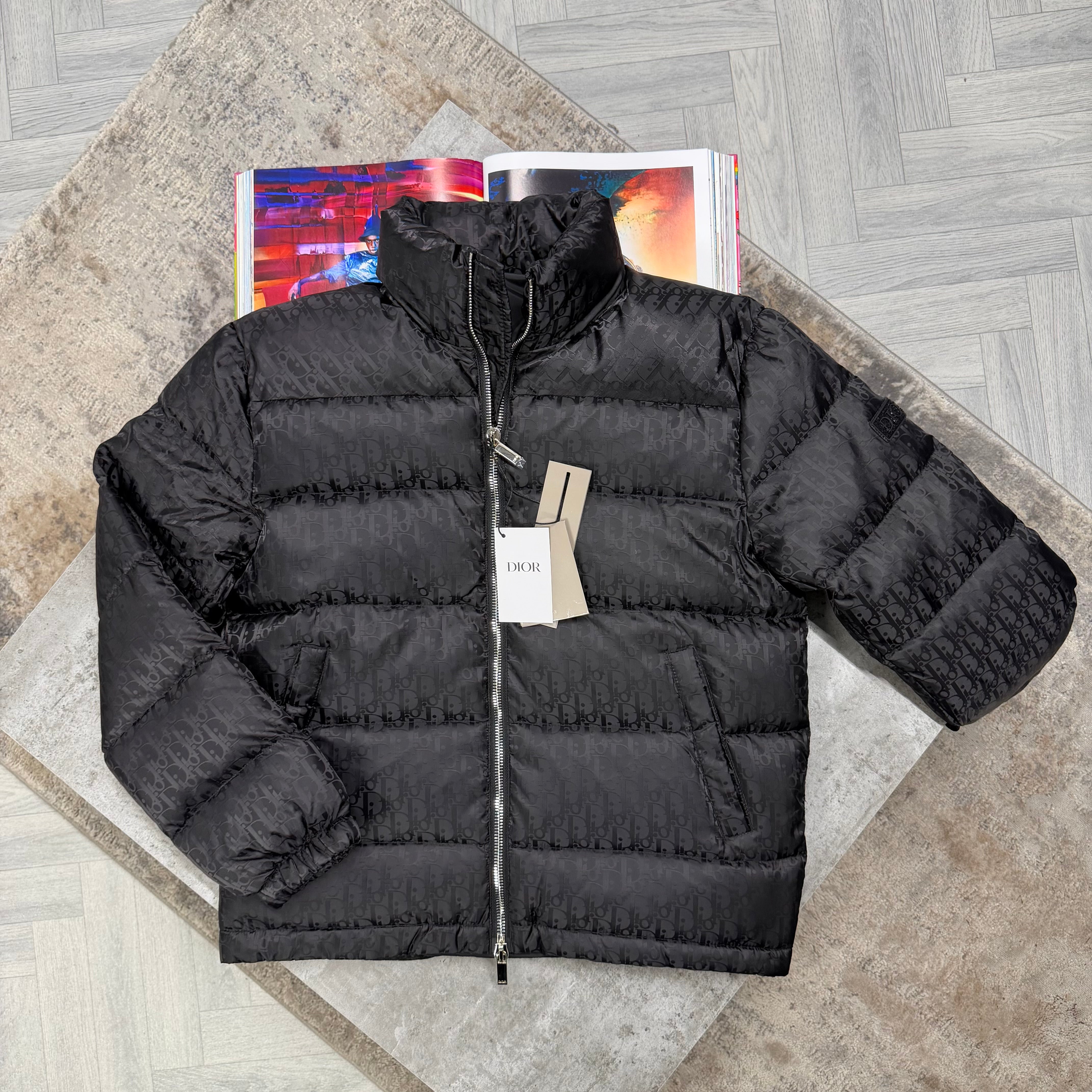 CD OBLIQUE COAT - BLACK