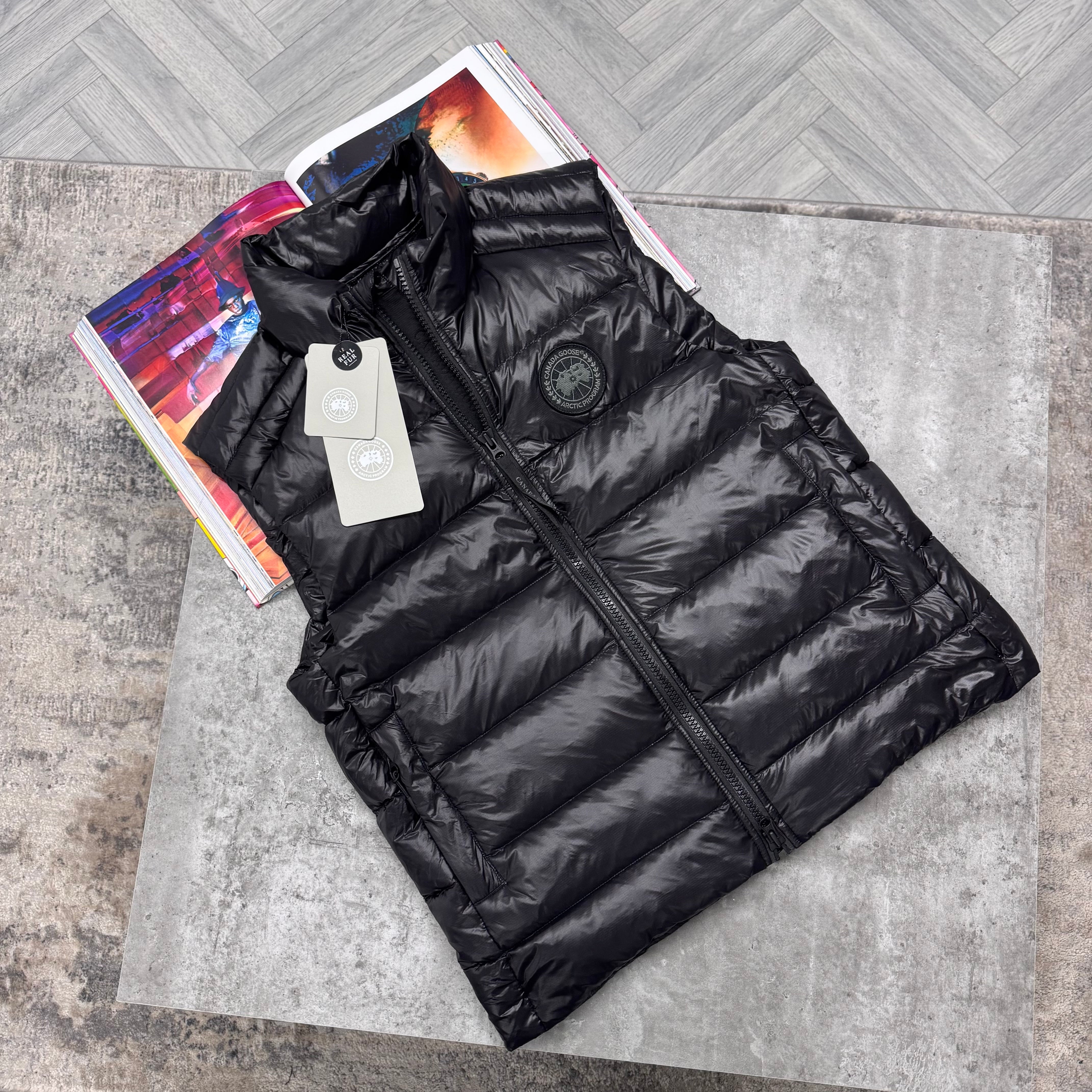 CG CROFTON BLACK BADGE GILET - BLACK