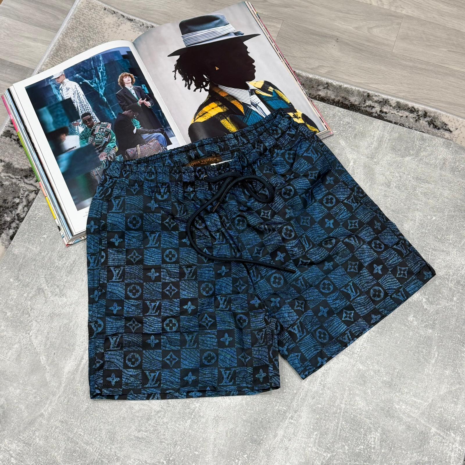 LVE SWIM SHORTS - BLUE/BLACK