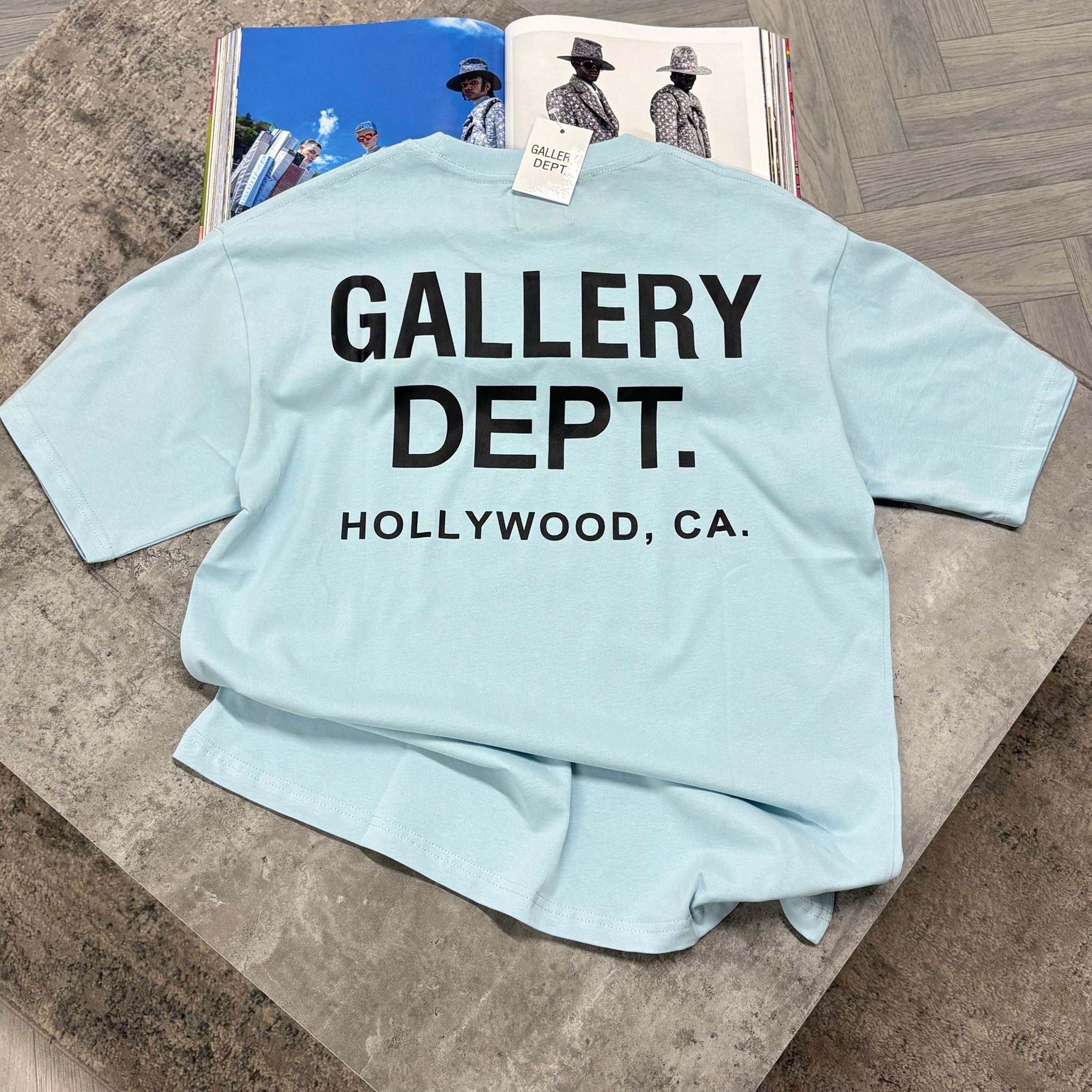 GAL DEPT T SHIRT - PALE BLUE