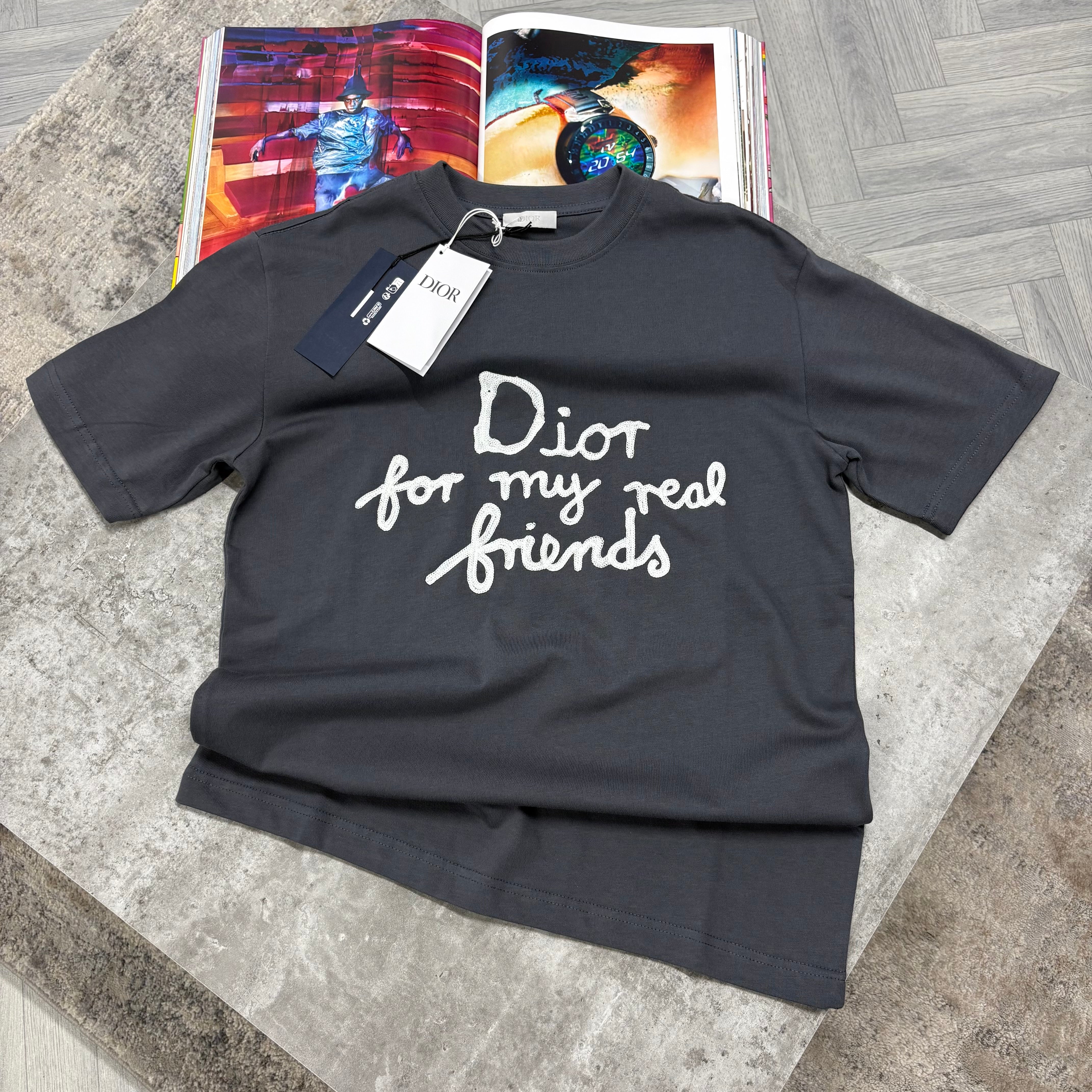 CD FRIENDS T SHIRT - grey