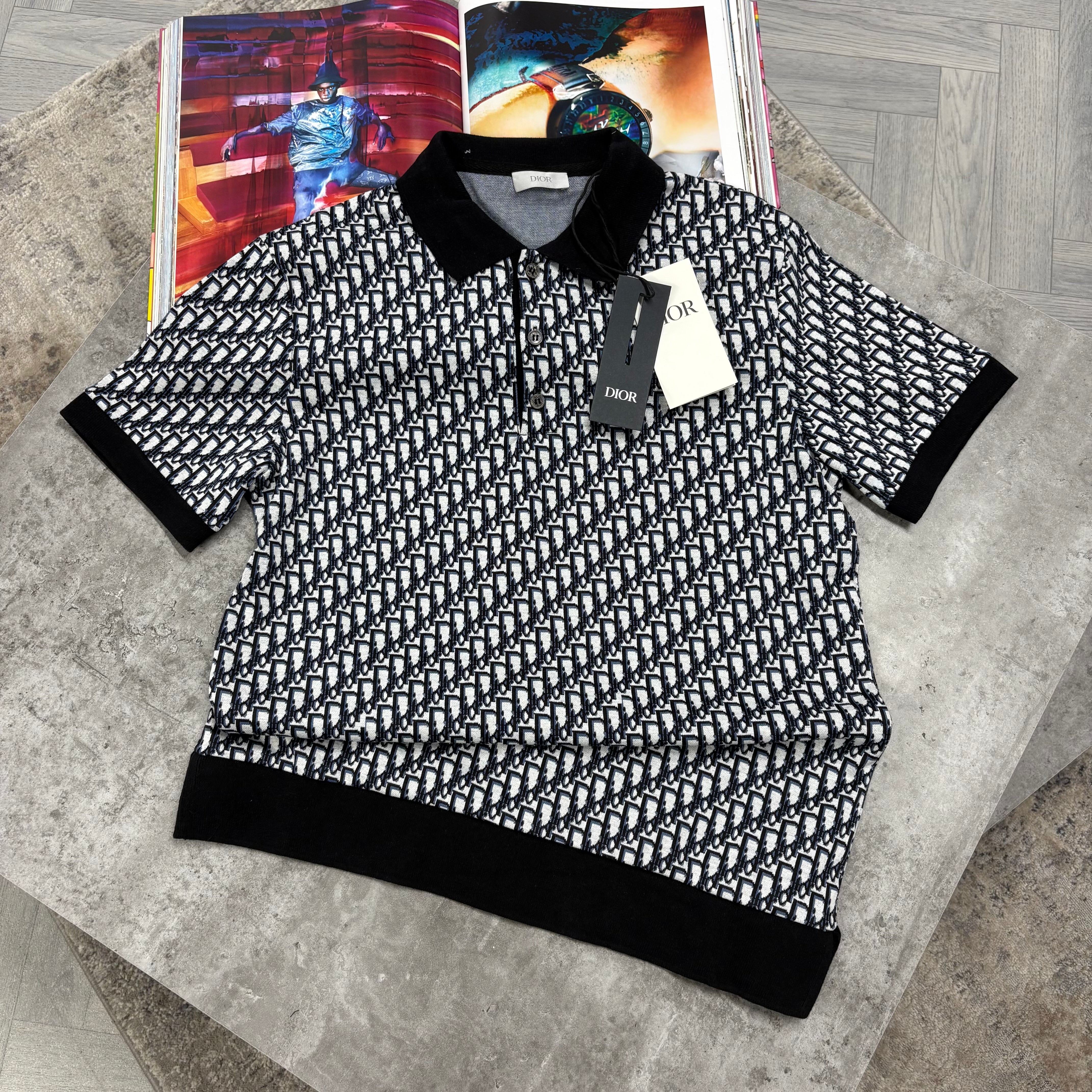 CD COUTURE POLO TOP - Black