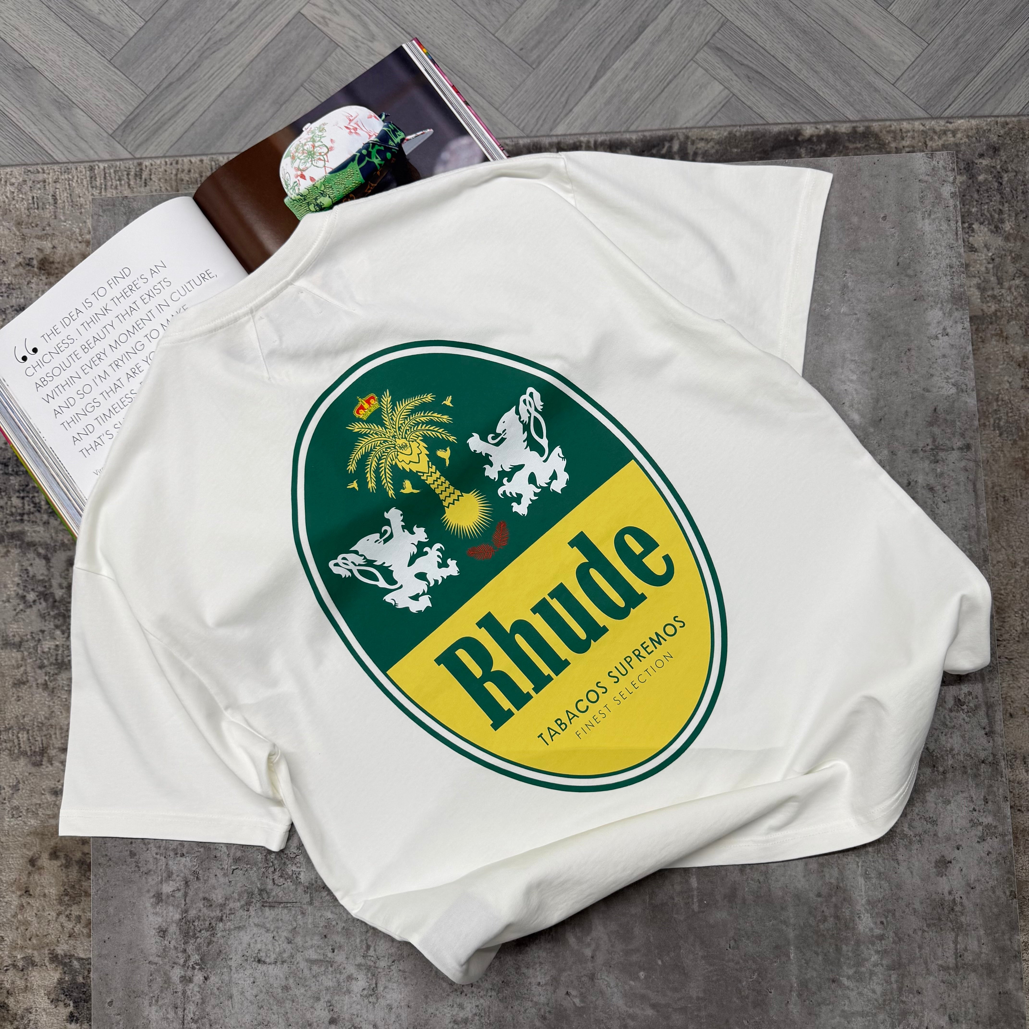 RHU OVERSIZED TOBACCOS T SHIRT - WHITE