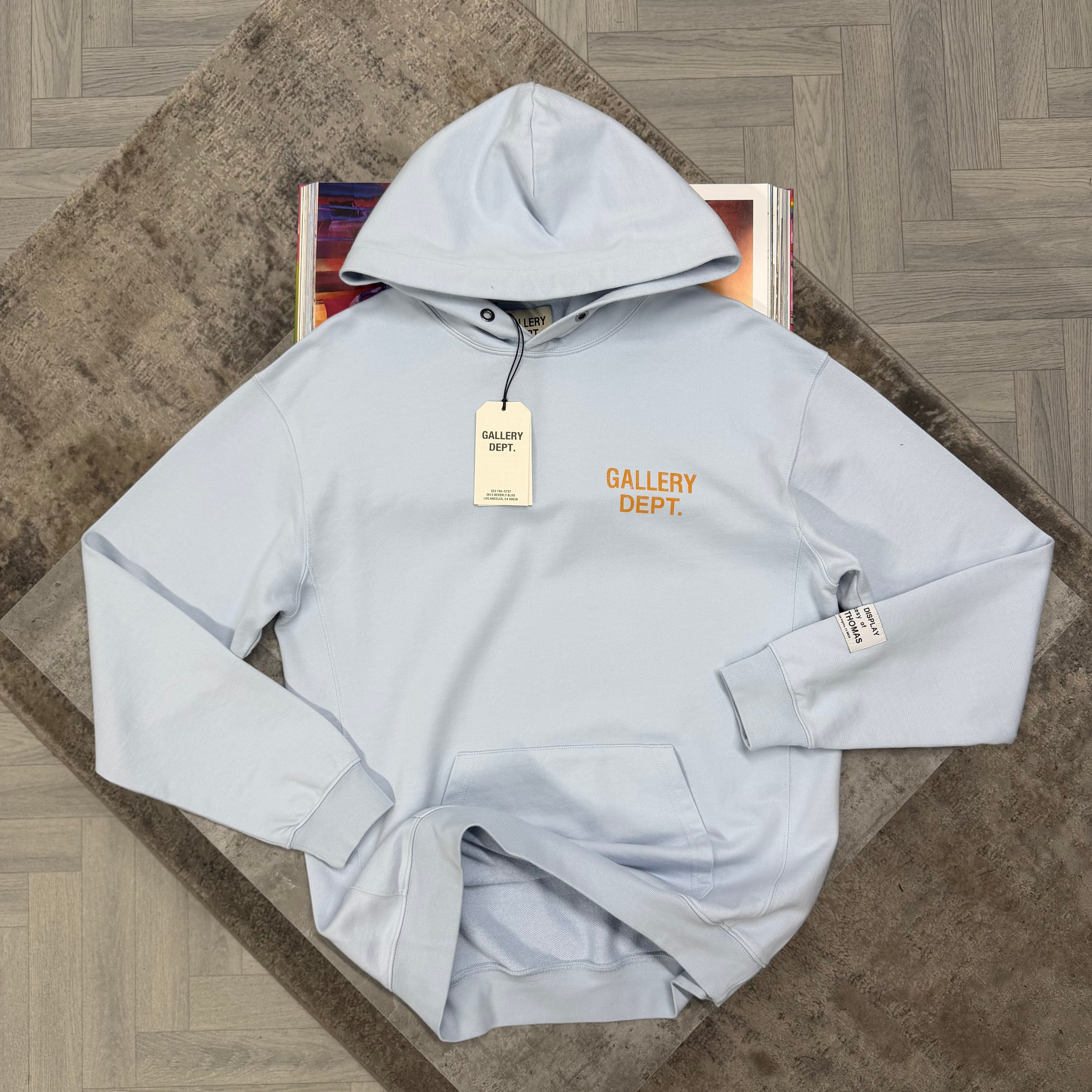 GD OVERSIZED LOGO HOODIE - SKY BLUE