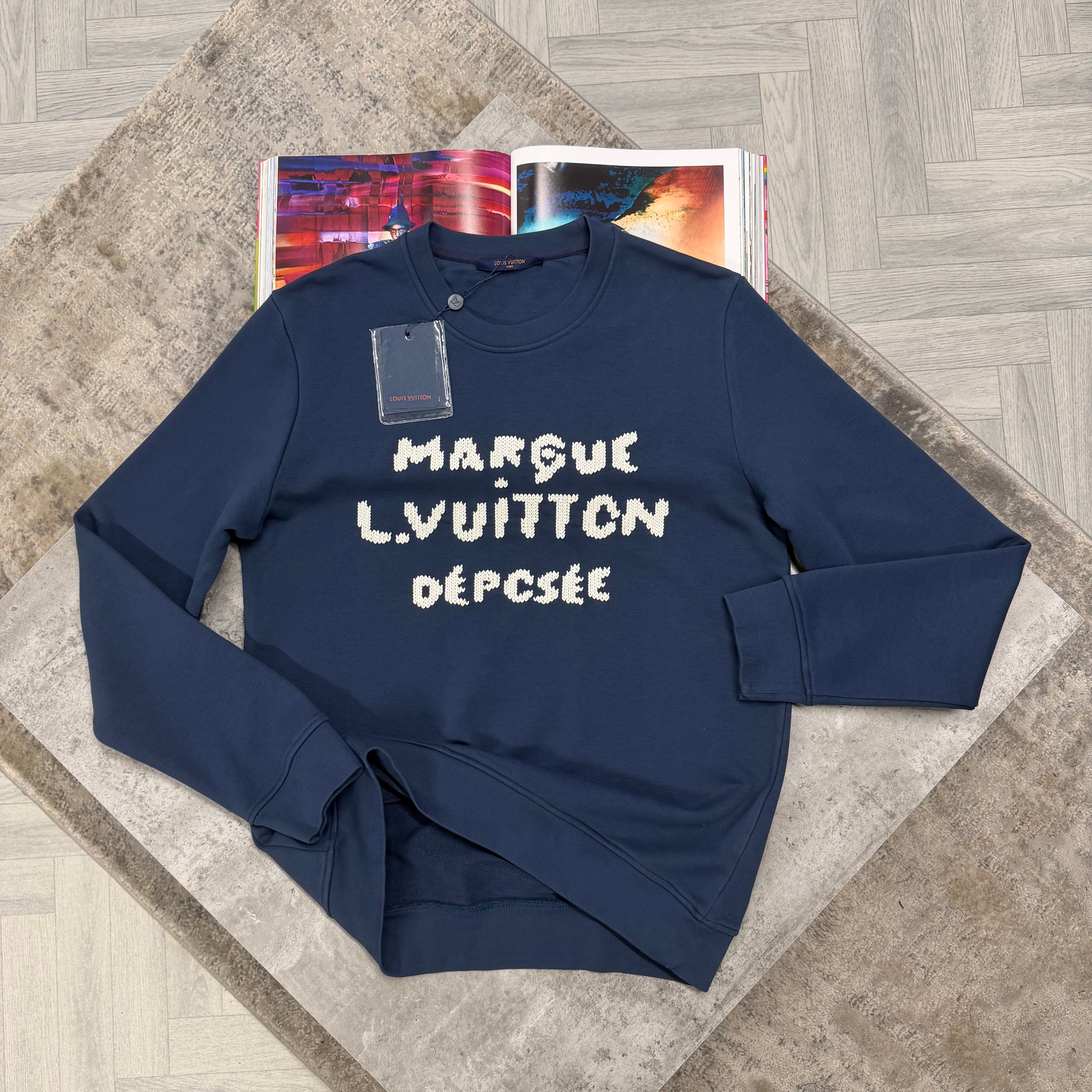 LVE MARQUE CREWNECK JUMPER - NAVY