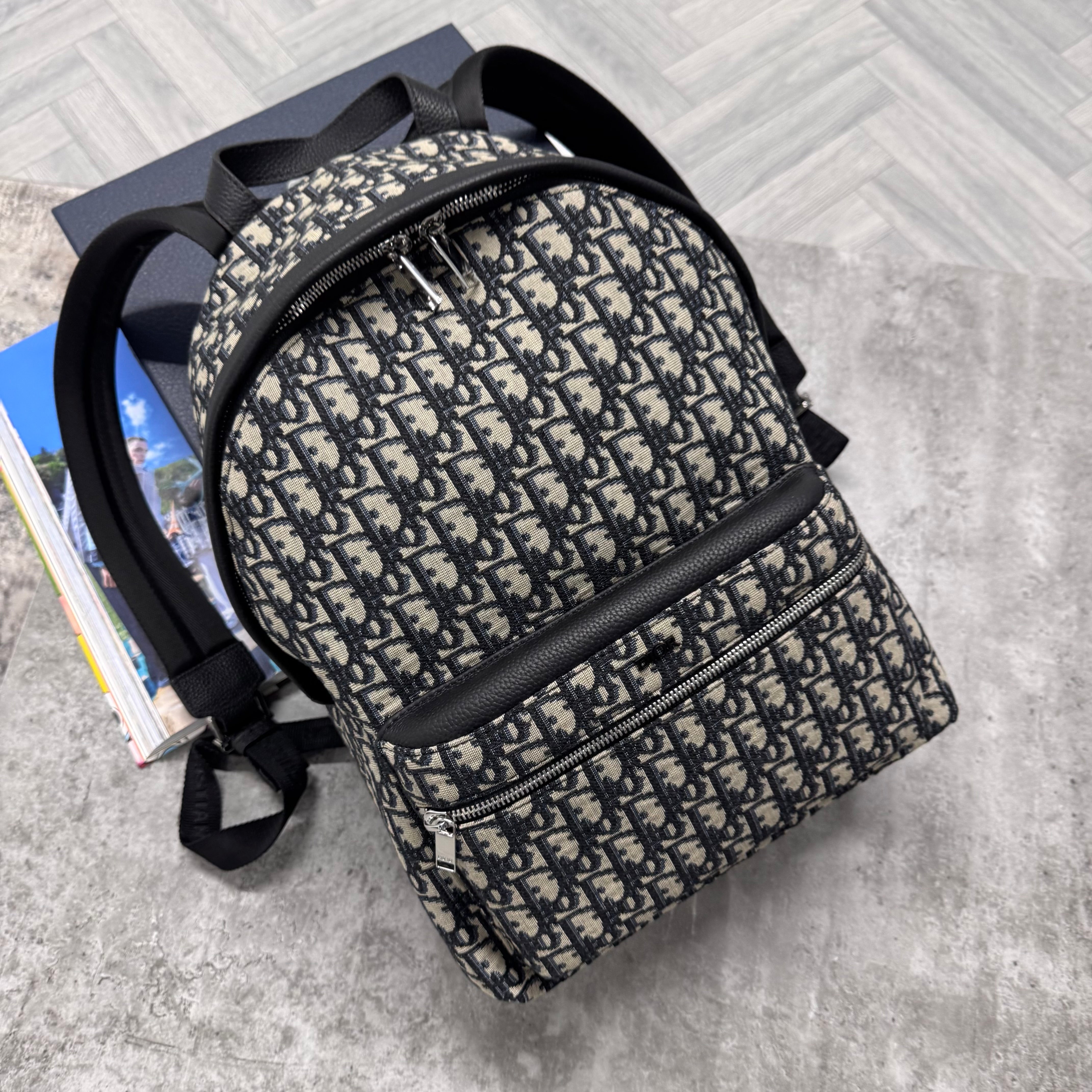 CD OBLIQUE BACKPACK - CREAM