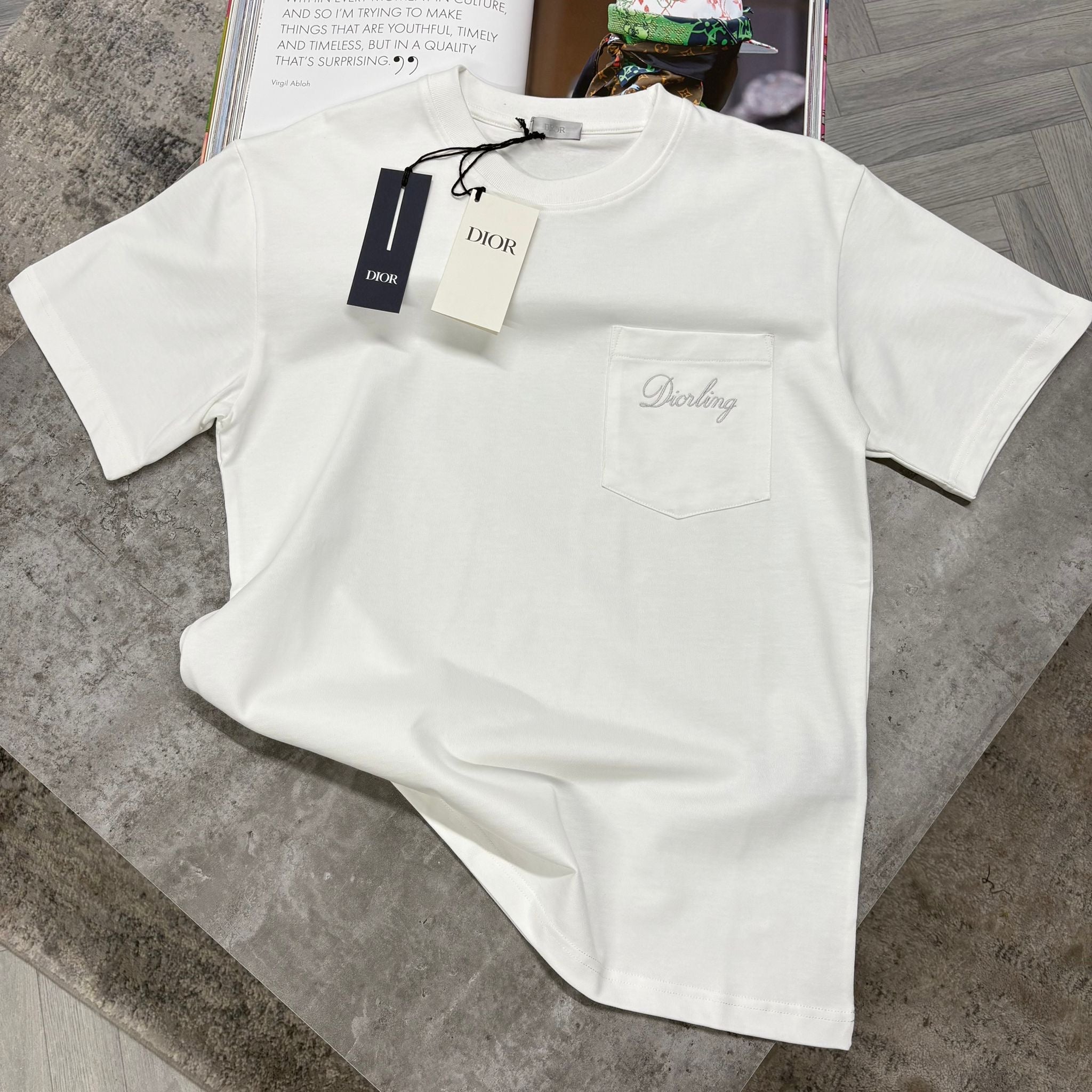 CD POCKET T SHIRT - WHITE