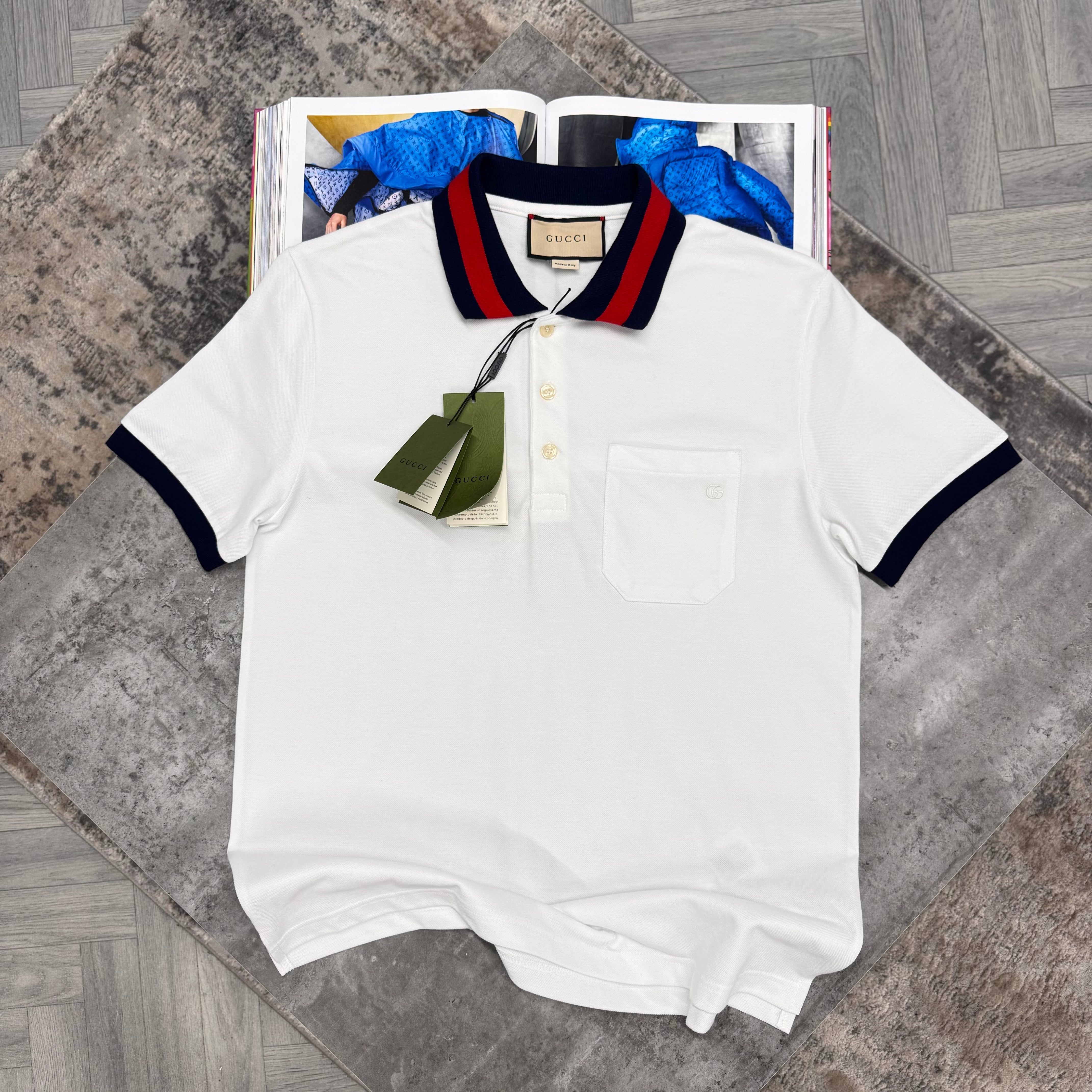 GG POLO T-SHIRT - WHITE