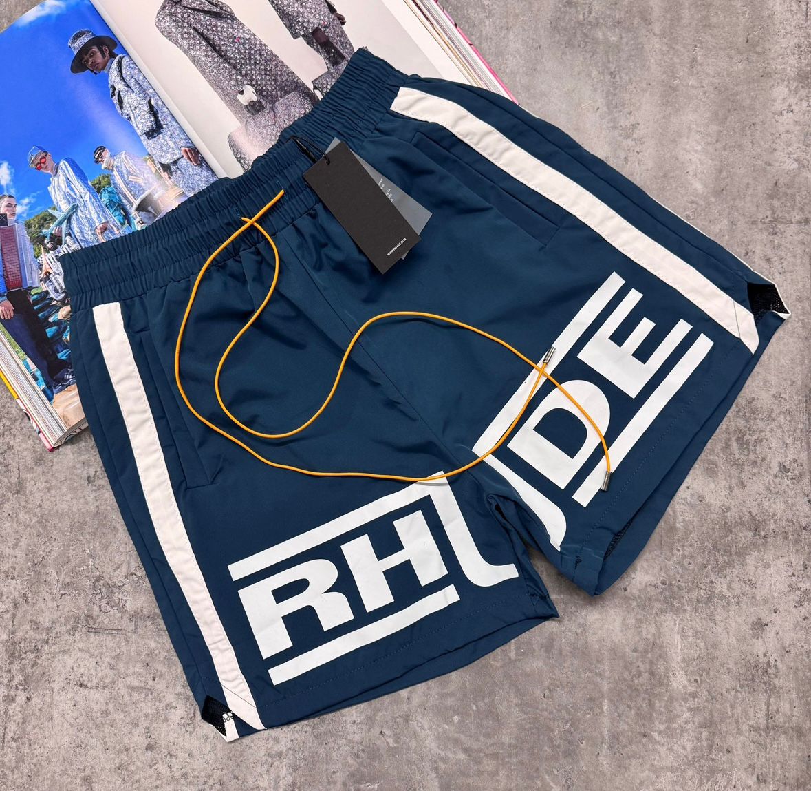 Rhude SWIM SHORT - Navy Blue
