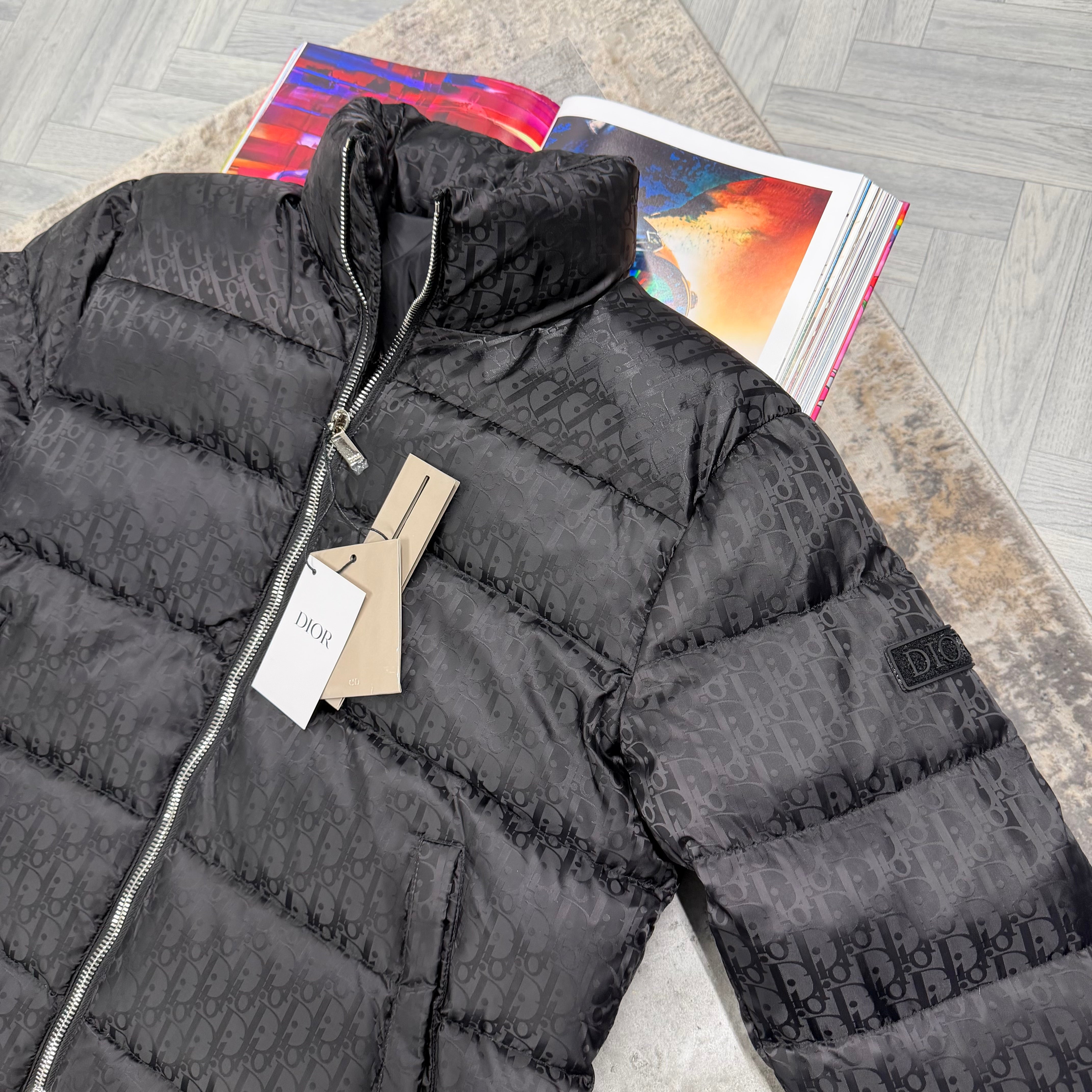 CD OBLIQUE COAT - BLACK