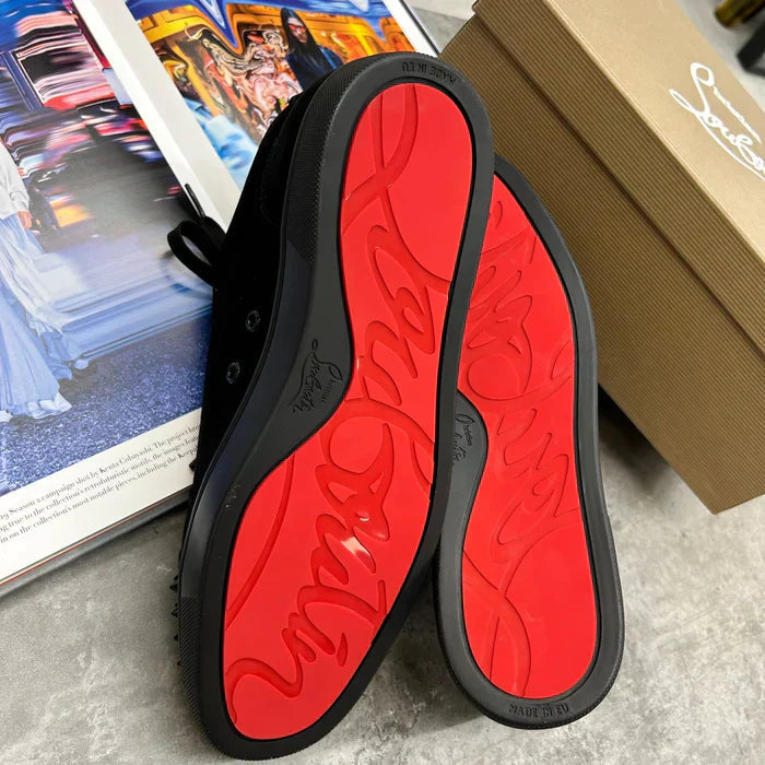 LOUB LOW SPIKE TRAINERS - BLACK (PRE ORDER)