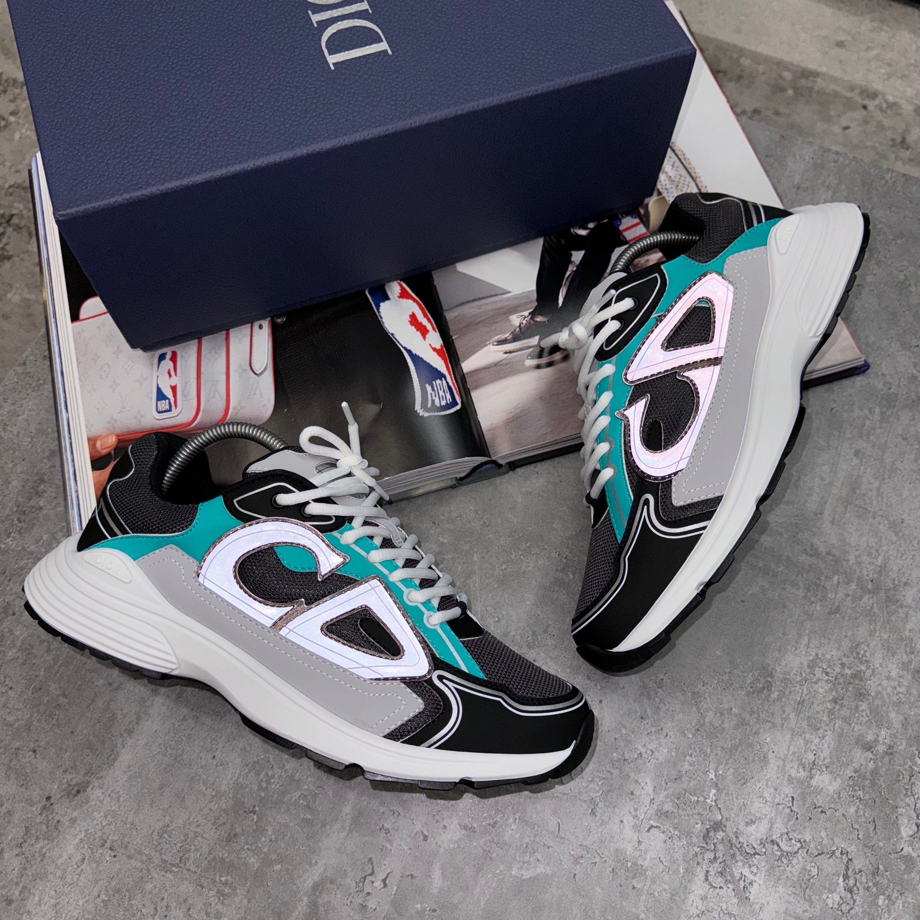 (PRE ORDER) B30 TRAINERS - BLACK / MINT