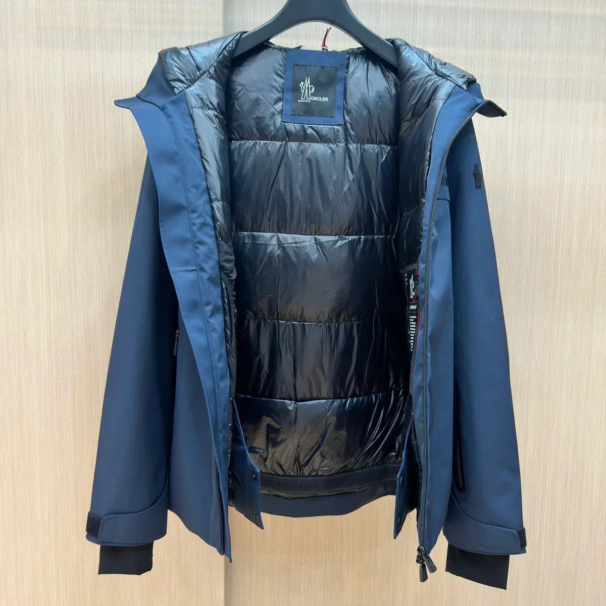 (PRE ORDER) MNCLR GRENOBLE COAT - BLACK & INDIGO