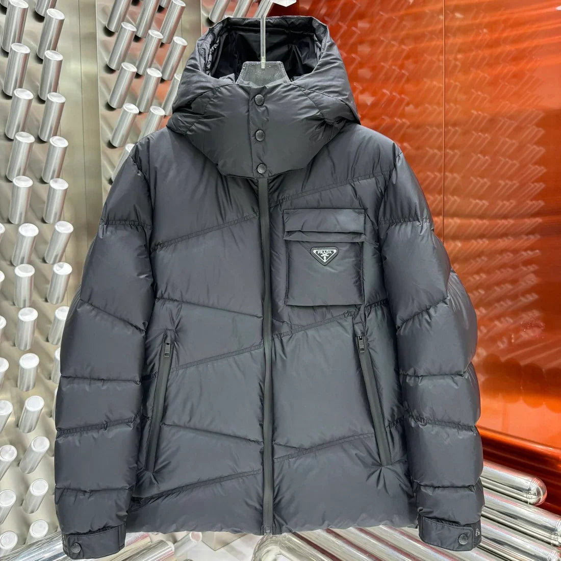 (PRE ORDER) PDA PUFFER COAT - BLACK