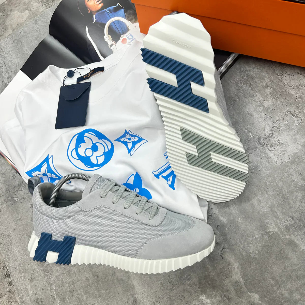 (PRE ORDER) HMES BOUNCING TRAINERS - GREY