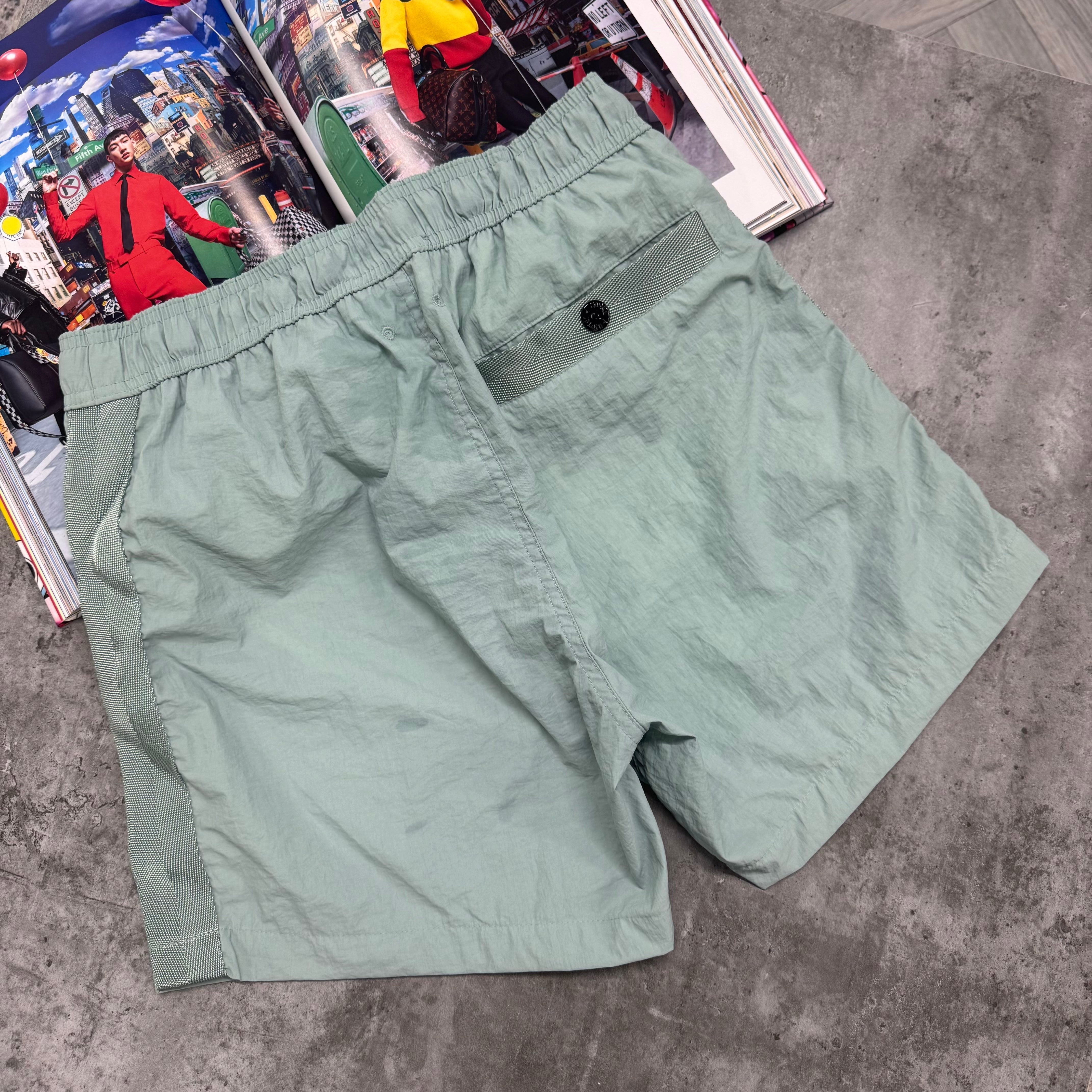 SI SQUARE LOGO SWIM SHORTS - MINT