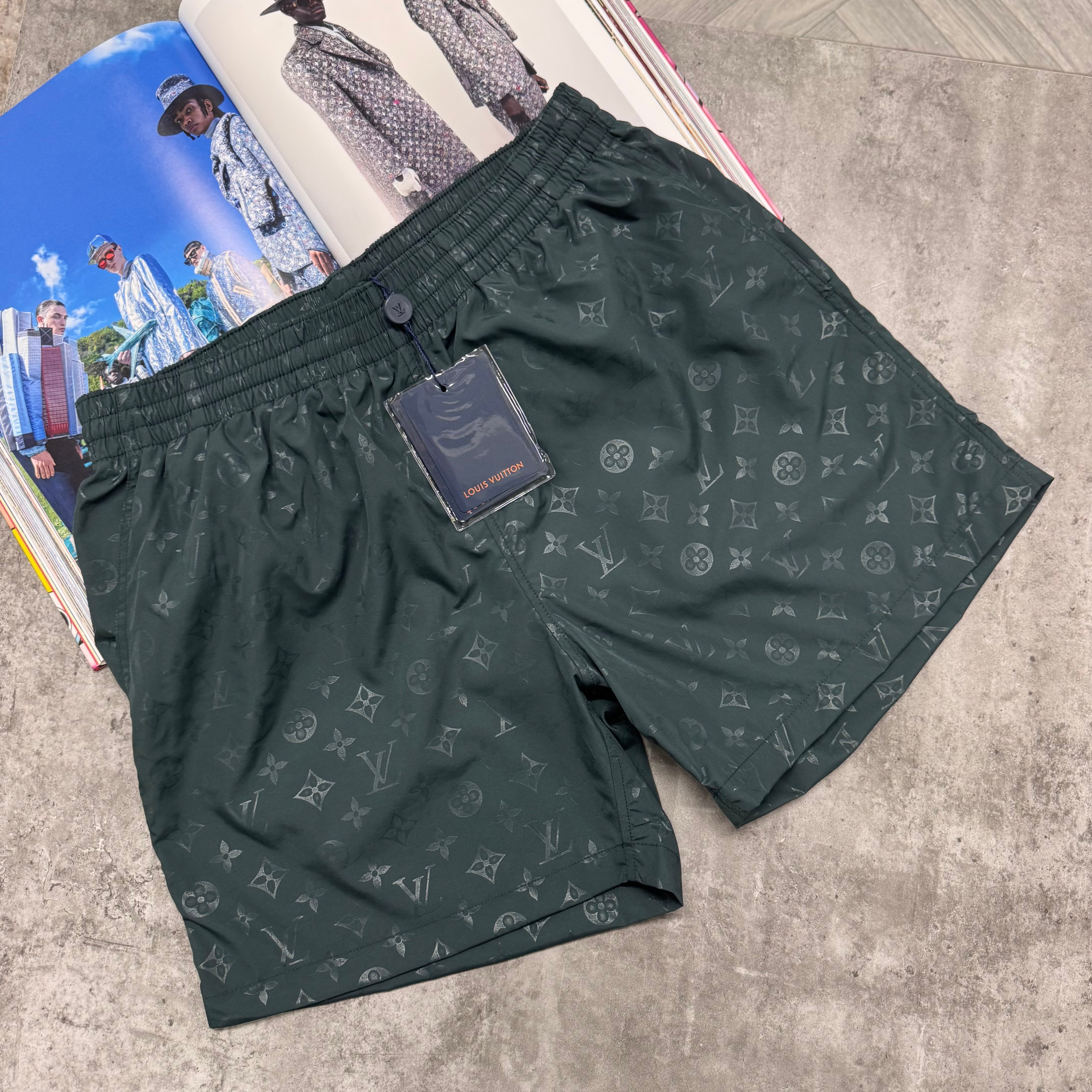LVE MONOGRAM SWIMS - OIL GREEN