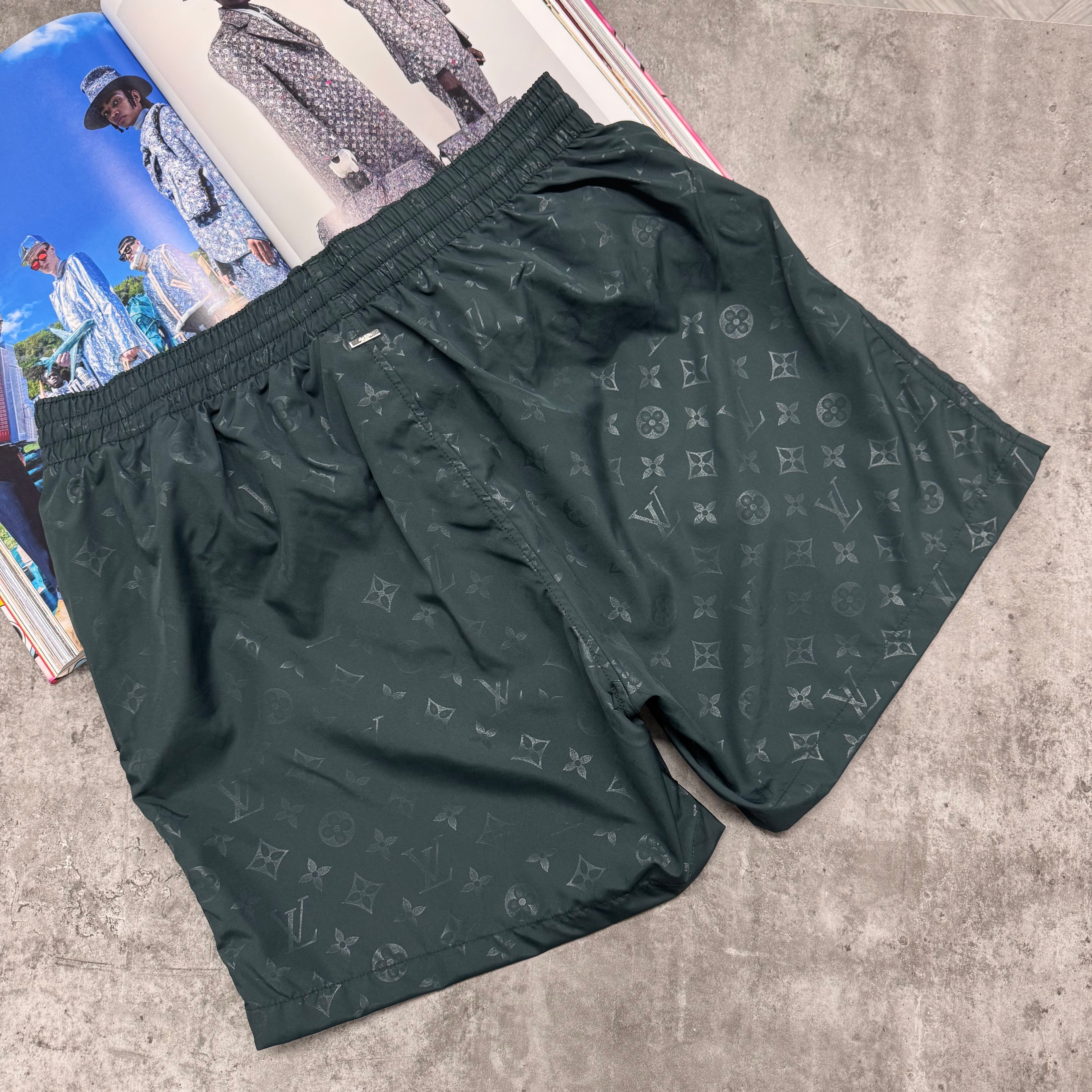 LVE MONOGRAM SWIMS - OIL GREEN