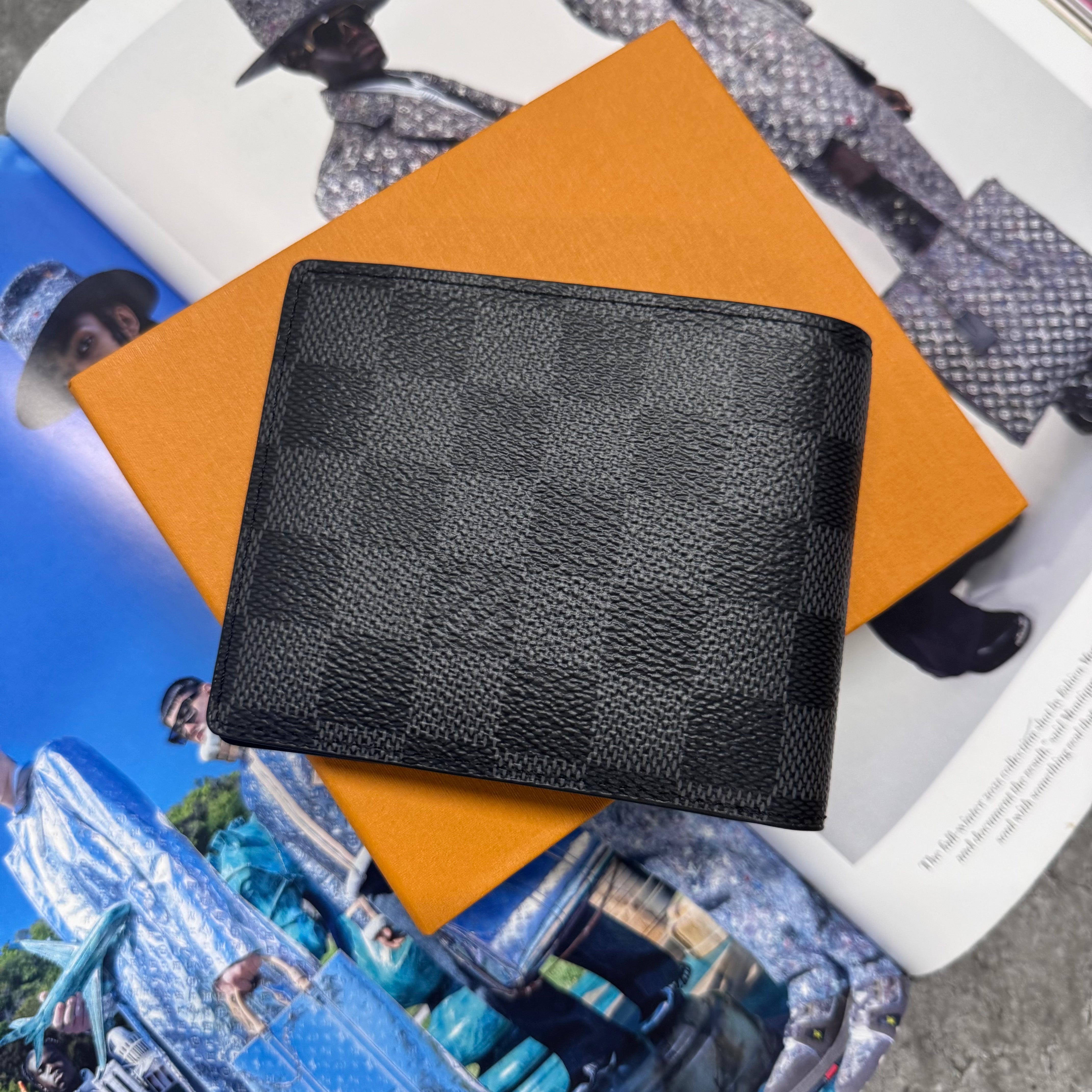 LVE DAMIER WALLET - BLACK