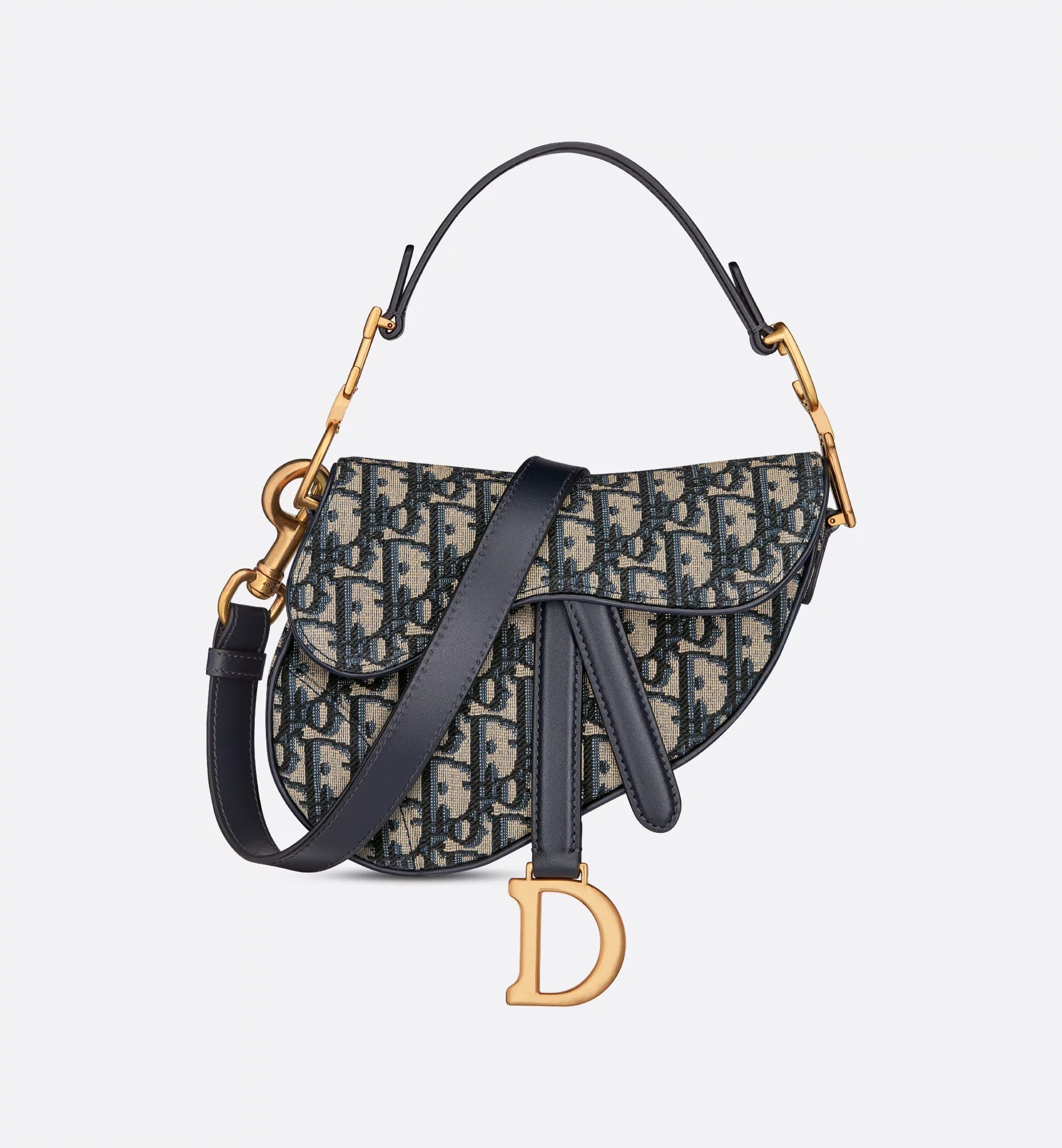CD - Saddle Handbag - Navy/Cream (PRE-ORDER)