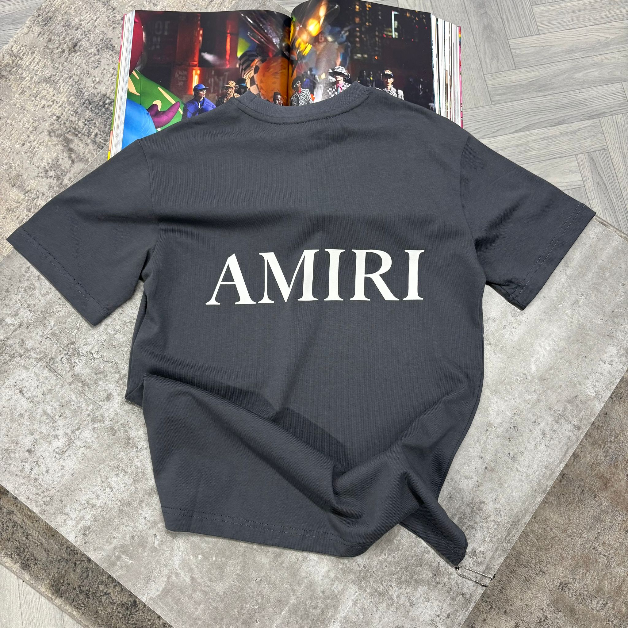 AMI - T-SHIRT - GRAY