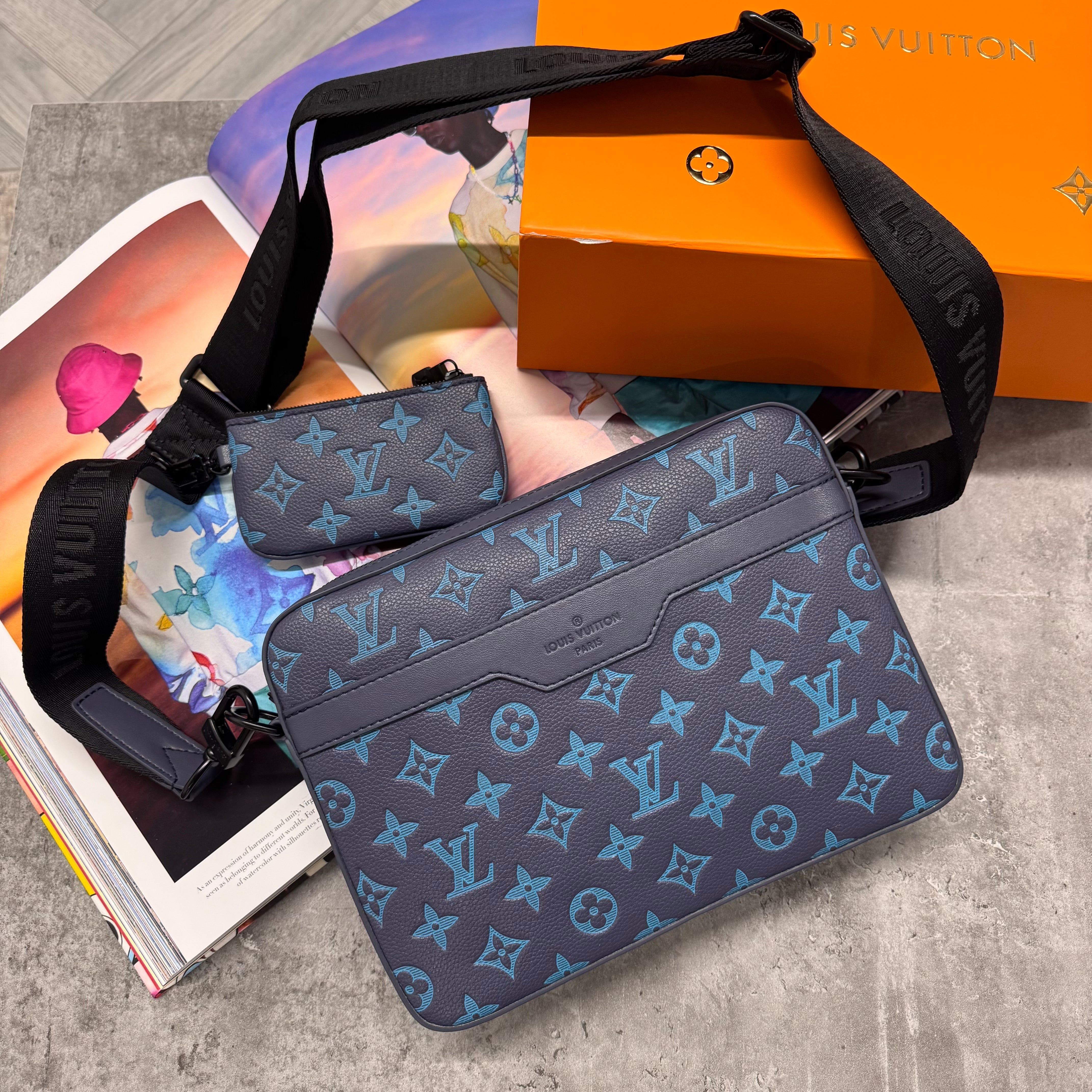 (PRE ORDER) LVE TRIO BAG - NAVY / BLUE