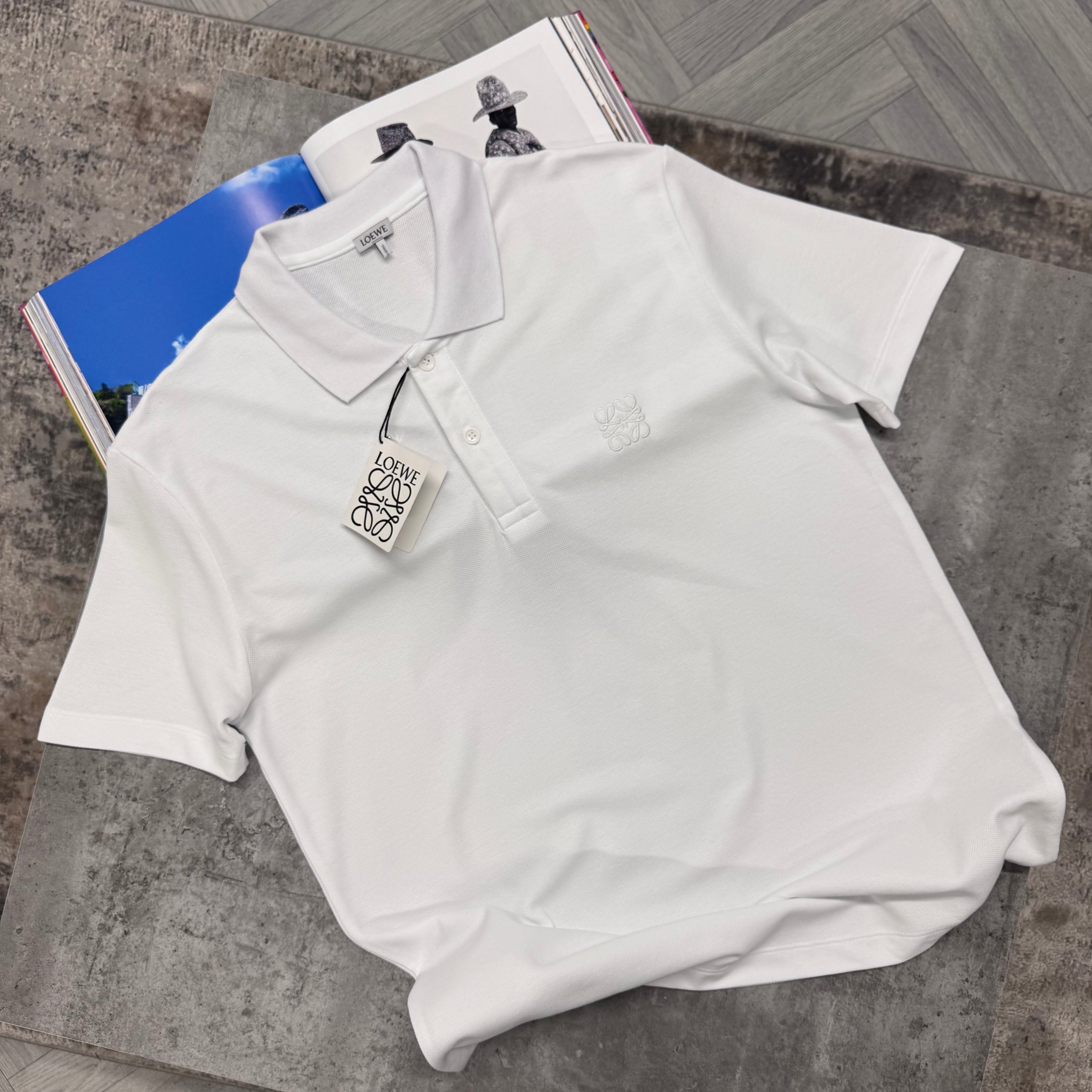 LWE LOGO POLO - WHITE