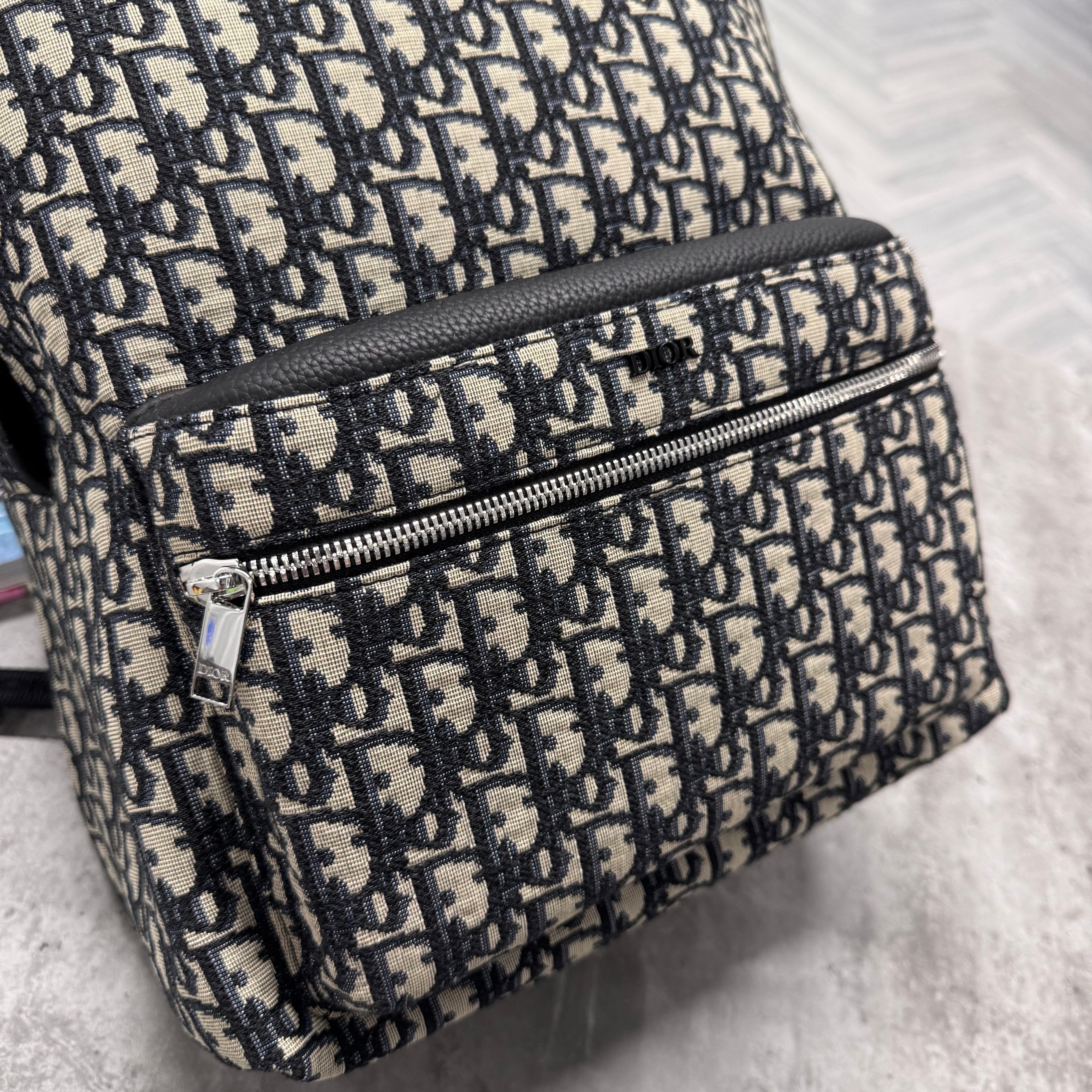 CD OBLIQUE BACKPACK - CREAM