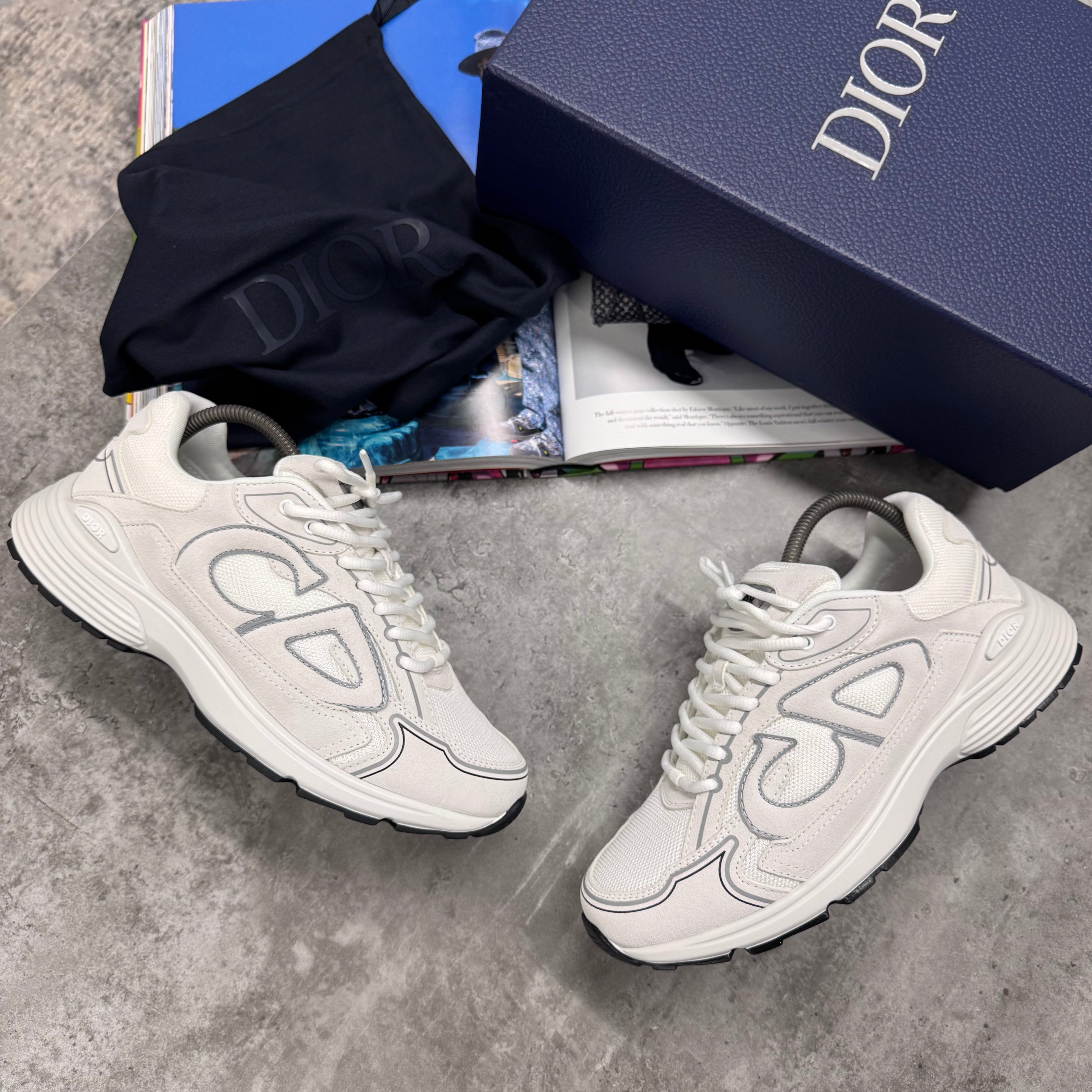 B30 TRAINER - WHITE SUEDE