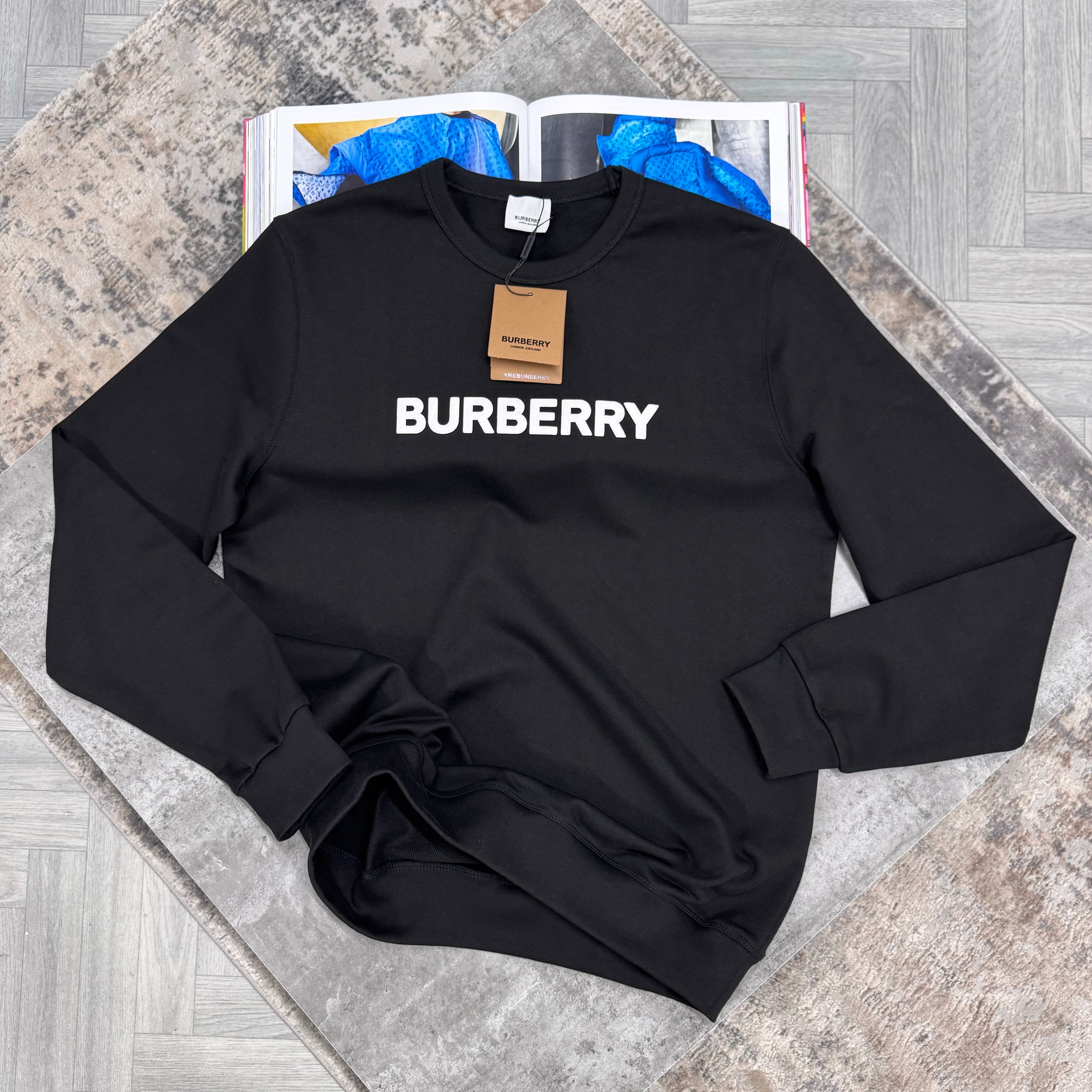 BBR CREWNECK JUMPER - BLACK