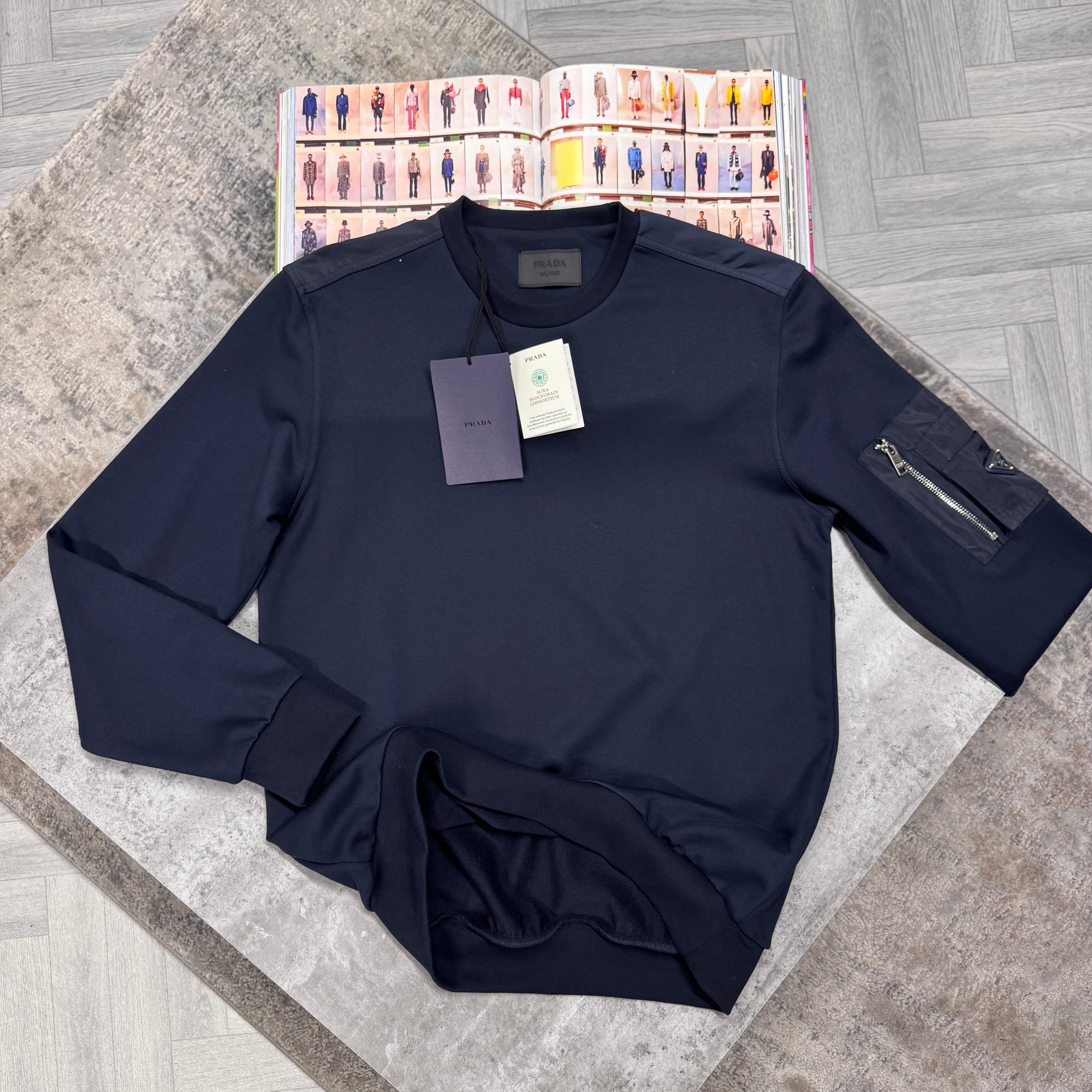 PDA NYLON ZIP POCKET JUMPER - NAVY