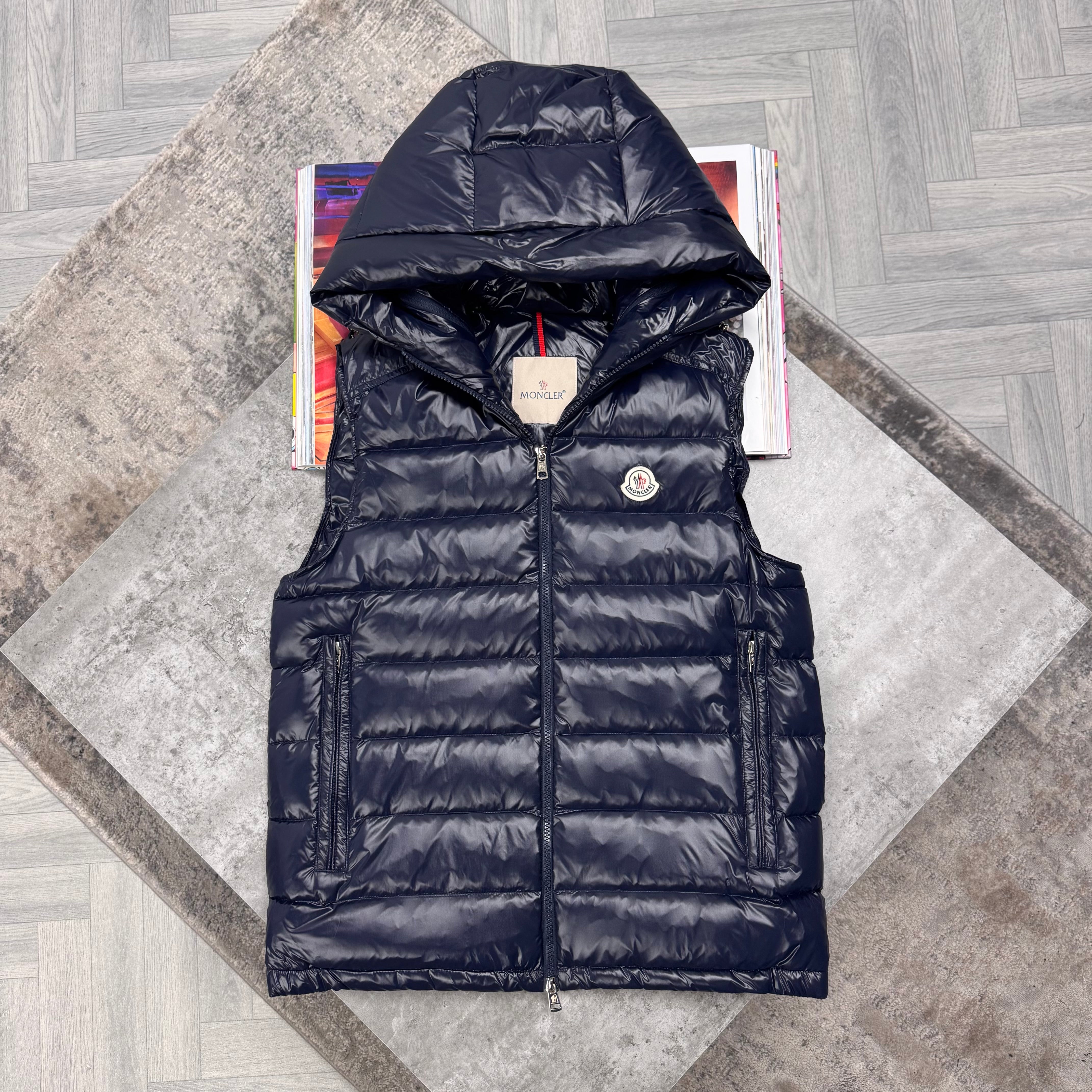 MNCLR HOODED GILET - NAVY