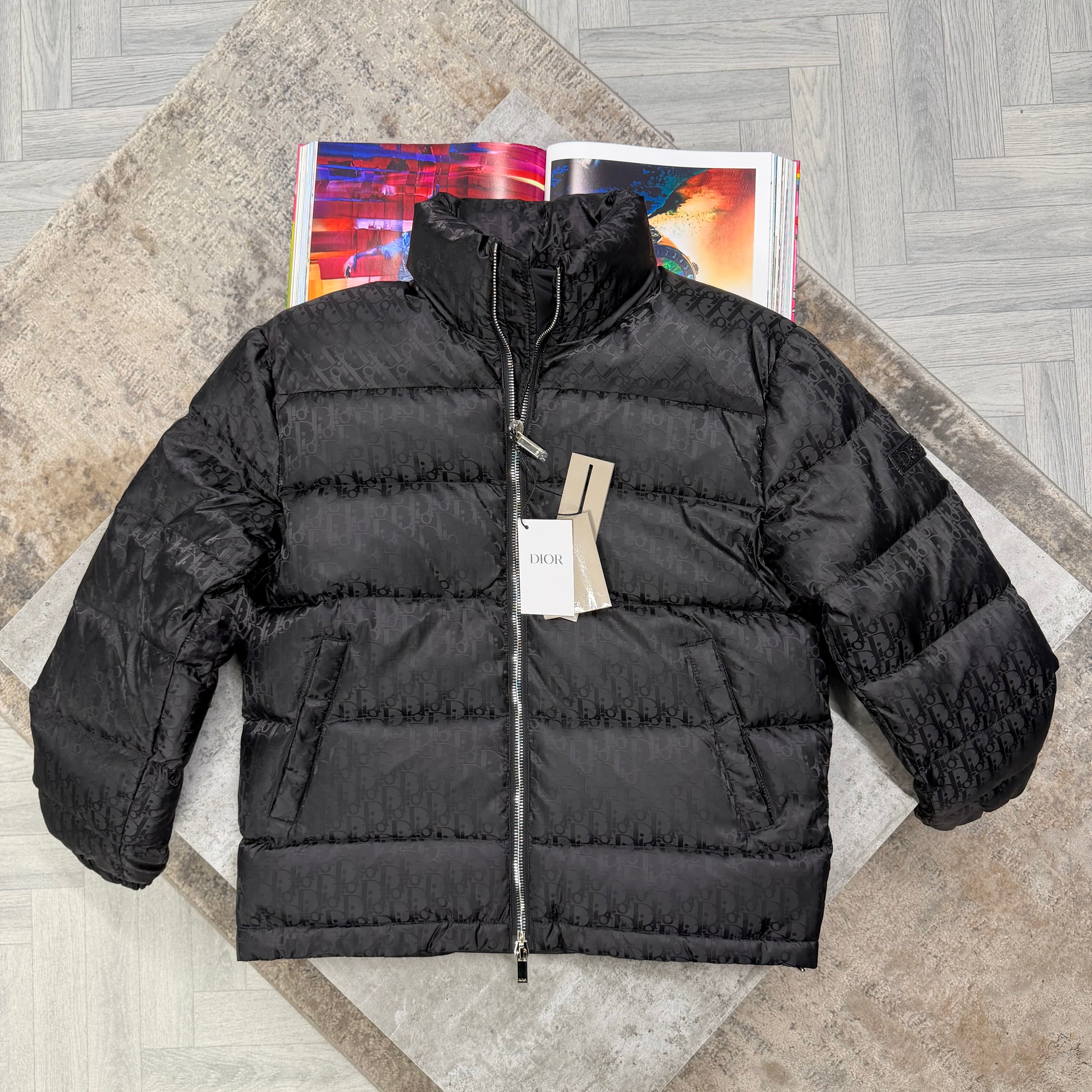 CD OBLIQUE COAT - BLACK