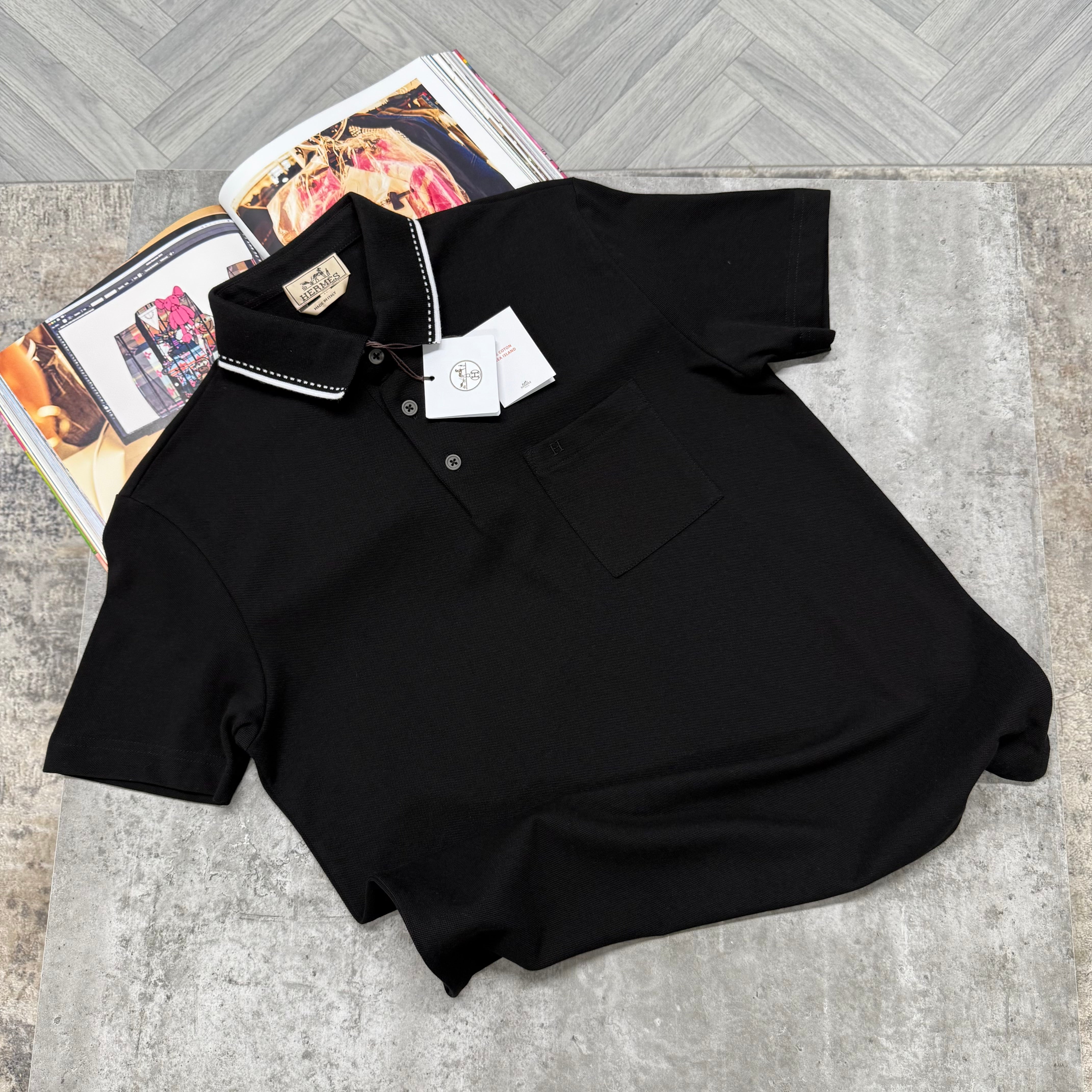 H POLO - BLACK