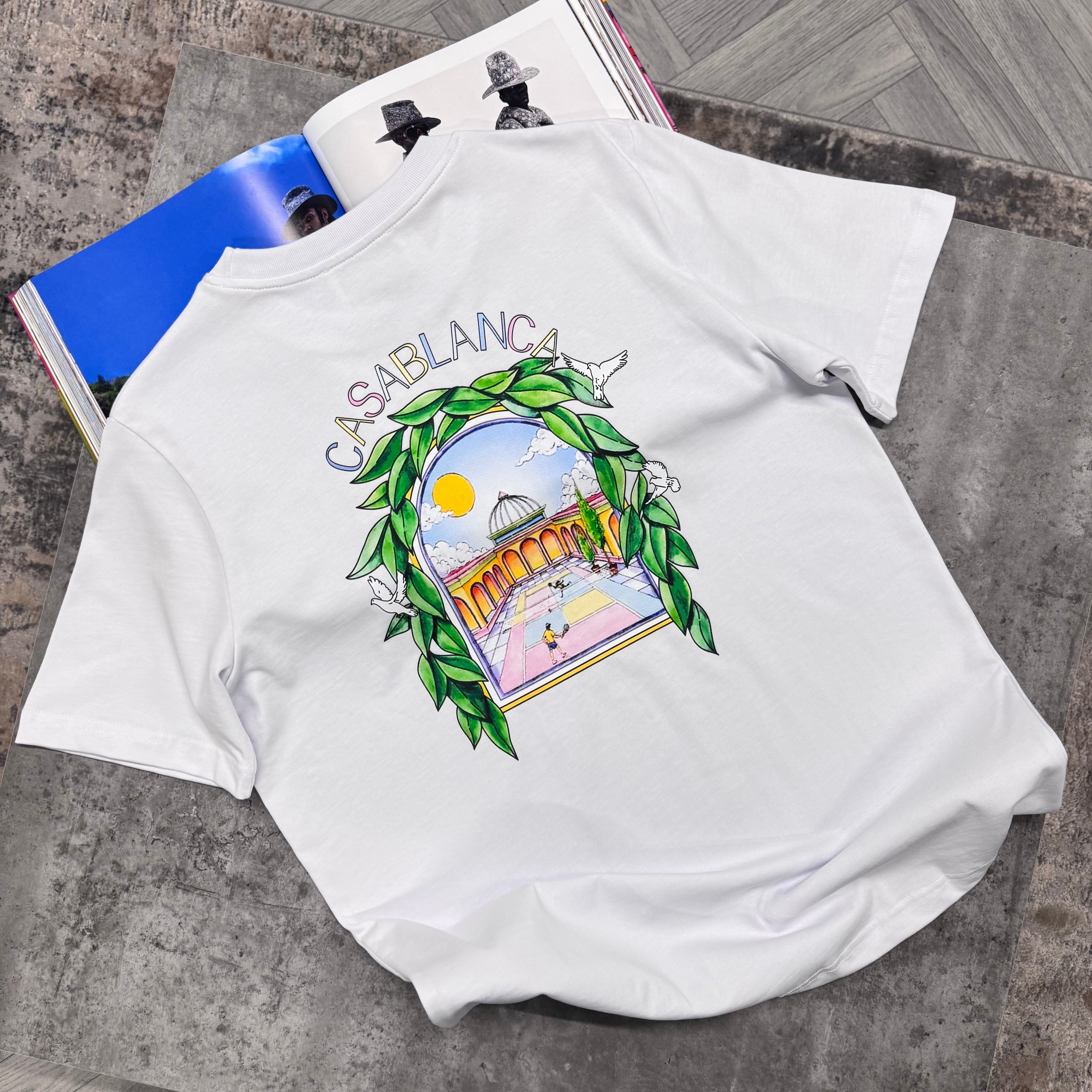 CB TENNIS CLUB T SHIRT - WHITE